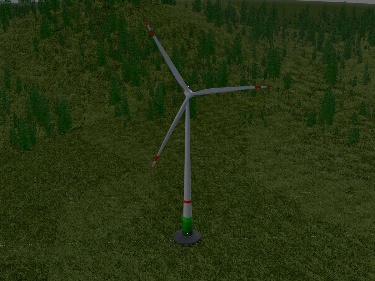 Wind-turbine with foundation E82 H-162 RD 162 m 3D model_16