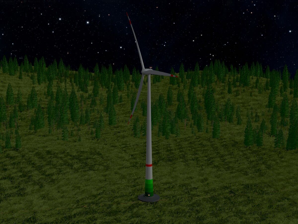 Wind-turbine with foundation E82 H-162 RD 162 m 3D model_17