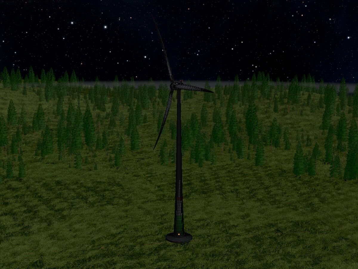 Wind-turbine with foundation E82 H-162 RD 162 m 3D model_8