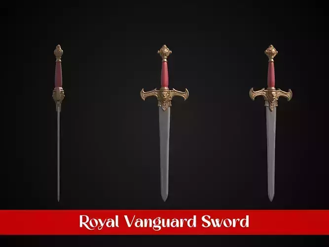 Stylized Lionheart Sword - Royal Vanguard