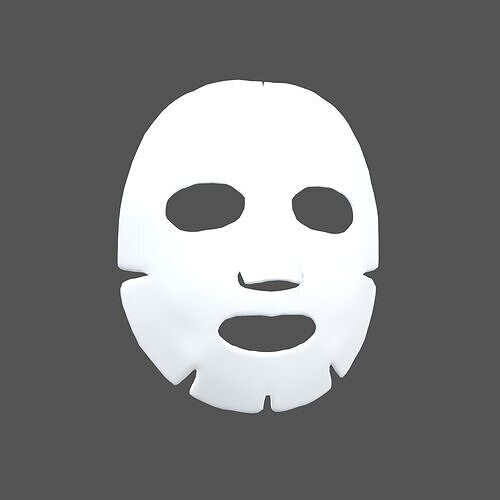 Facial Mask v1 001 Low-poly 3D model