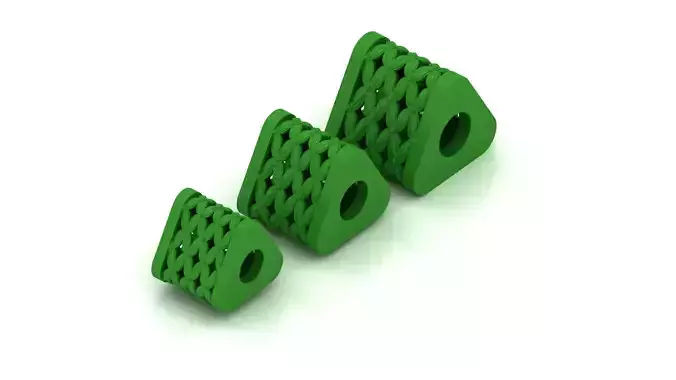 3 SIZE TRIANGLE BEADS OR BALLS READY TO PRINT 3D print model