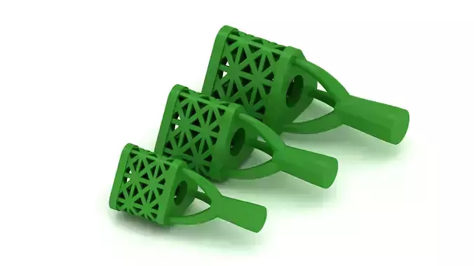 3 SIZE TRIANGLE BEADS OR BALLS READY TO PRINT  3D print model