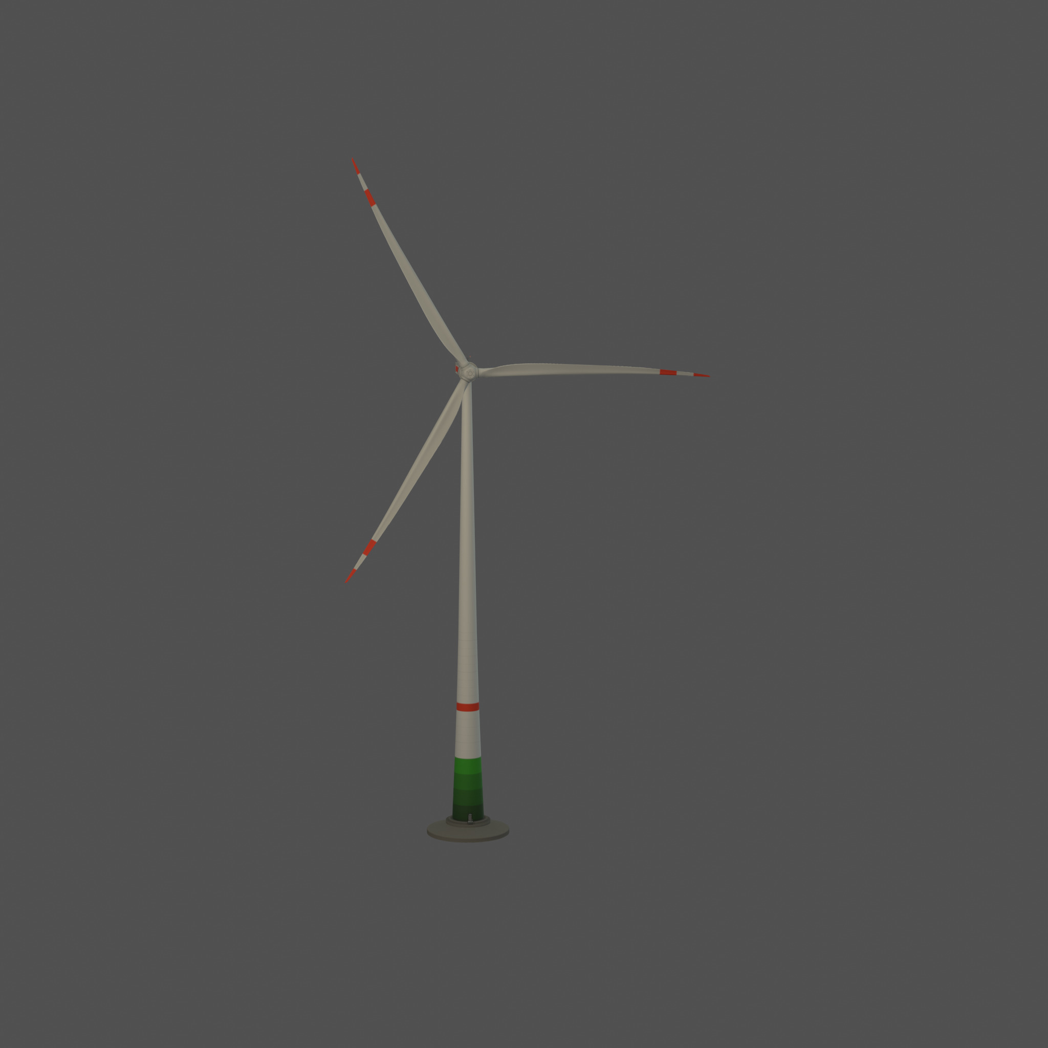 Wind-turbine with foundation E1 H-163 RD 172 m Low-poly 3D model_60