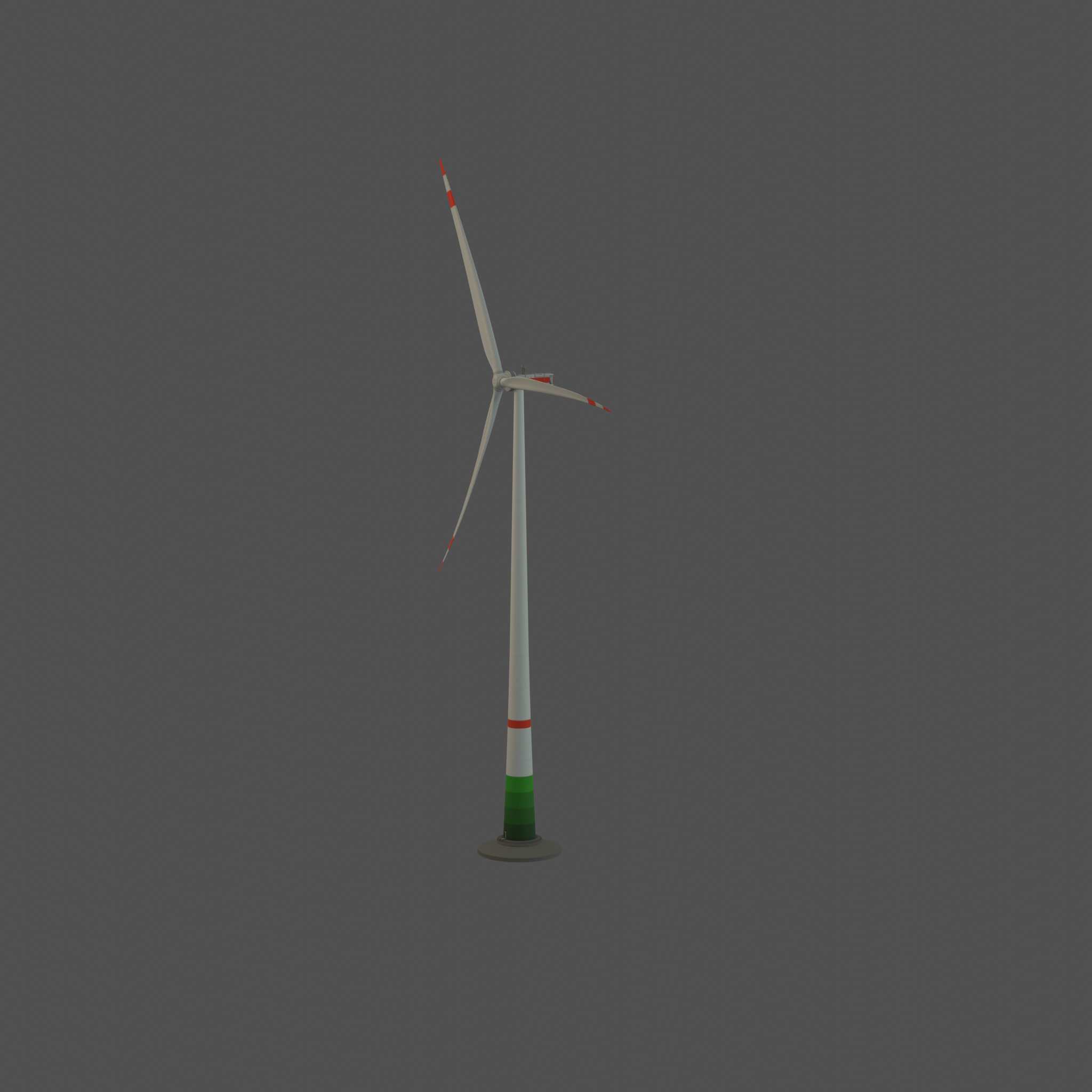 Wind-turbine with foundation E1 H-163 RD 172 m Low-poly 3D model_70