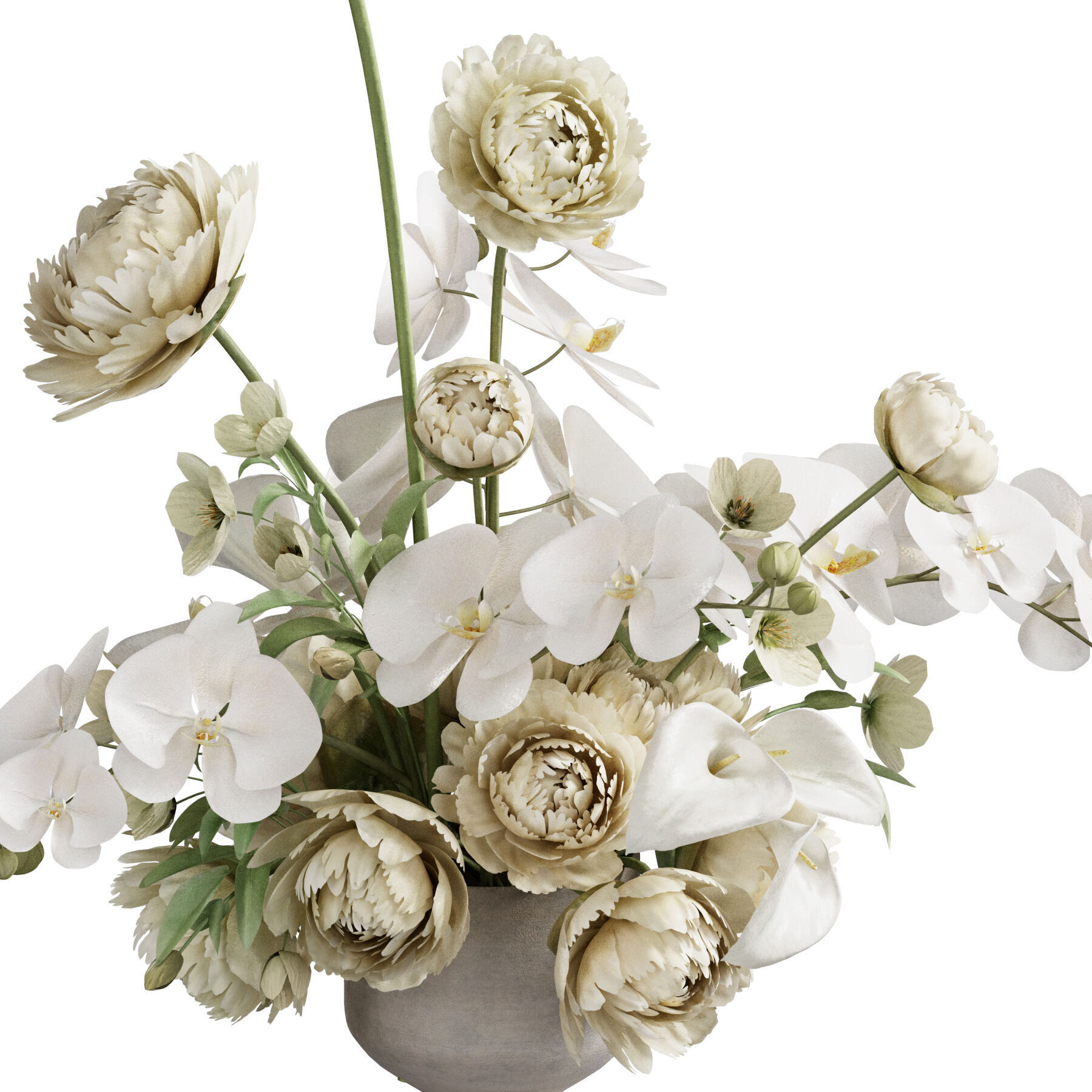 Flower In Vase 56 3D model_3