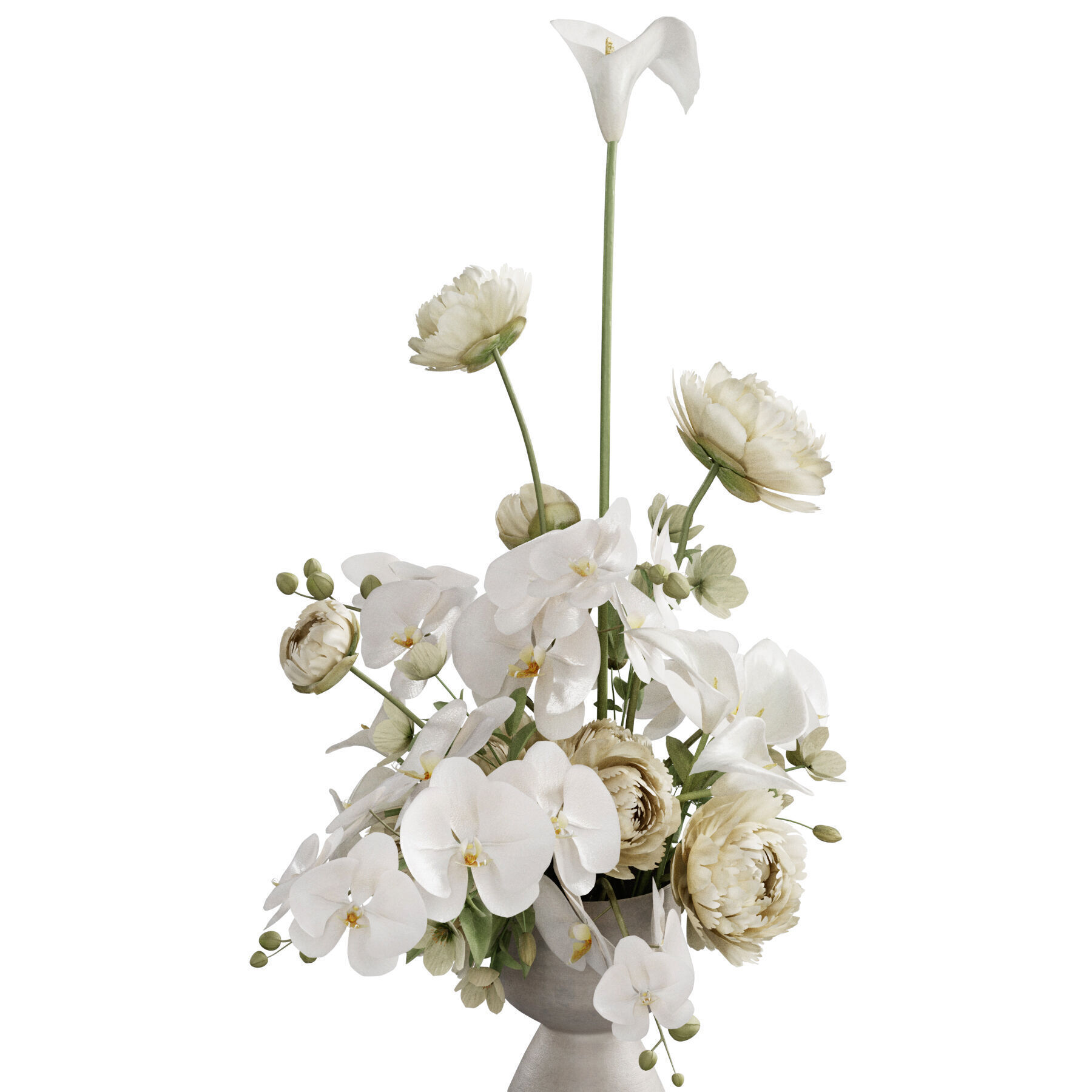 Flower In Vase 56 3D model_2