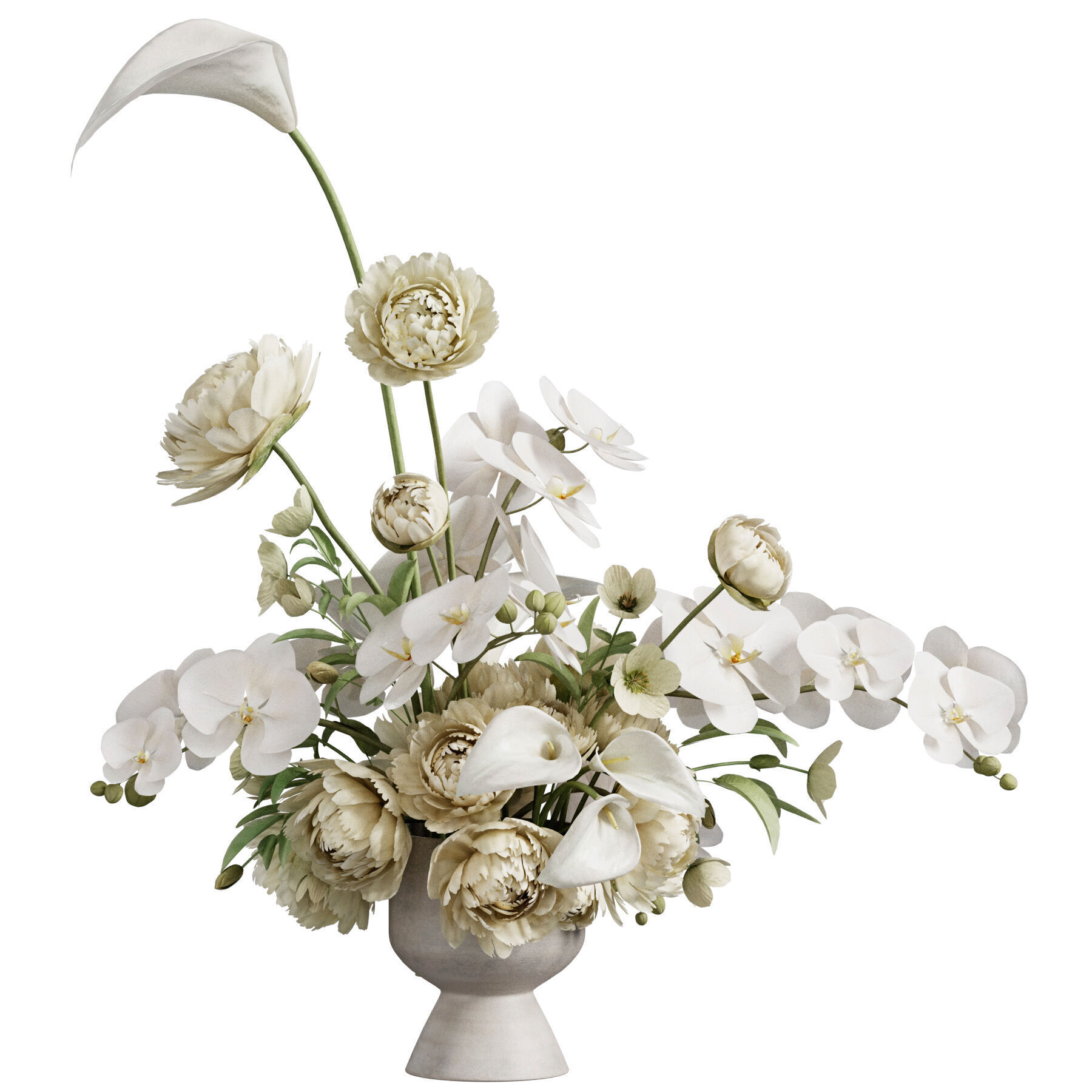 Flower In Vase 56 3D model_1