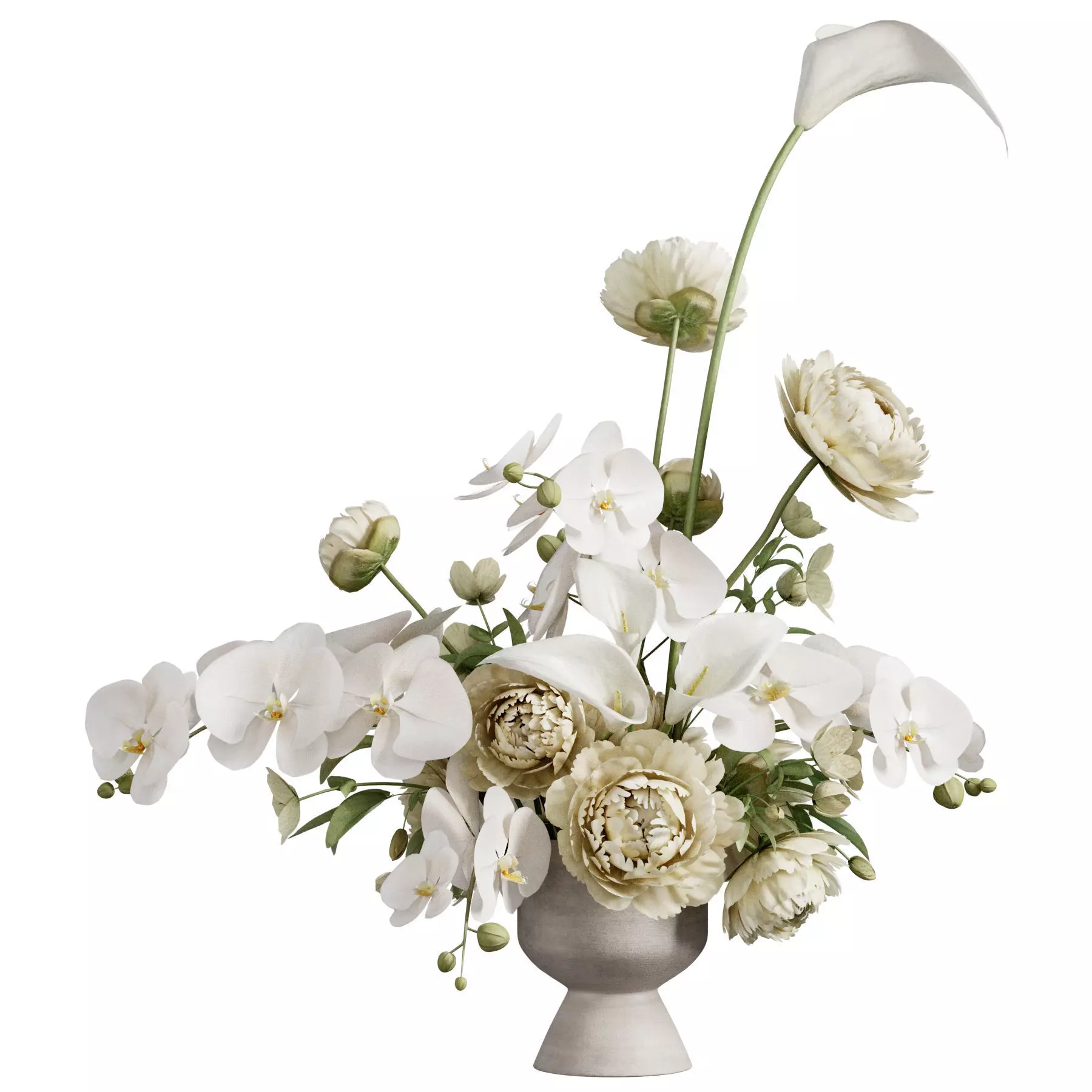 Flower In Vase 56 3D model_0