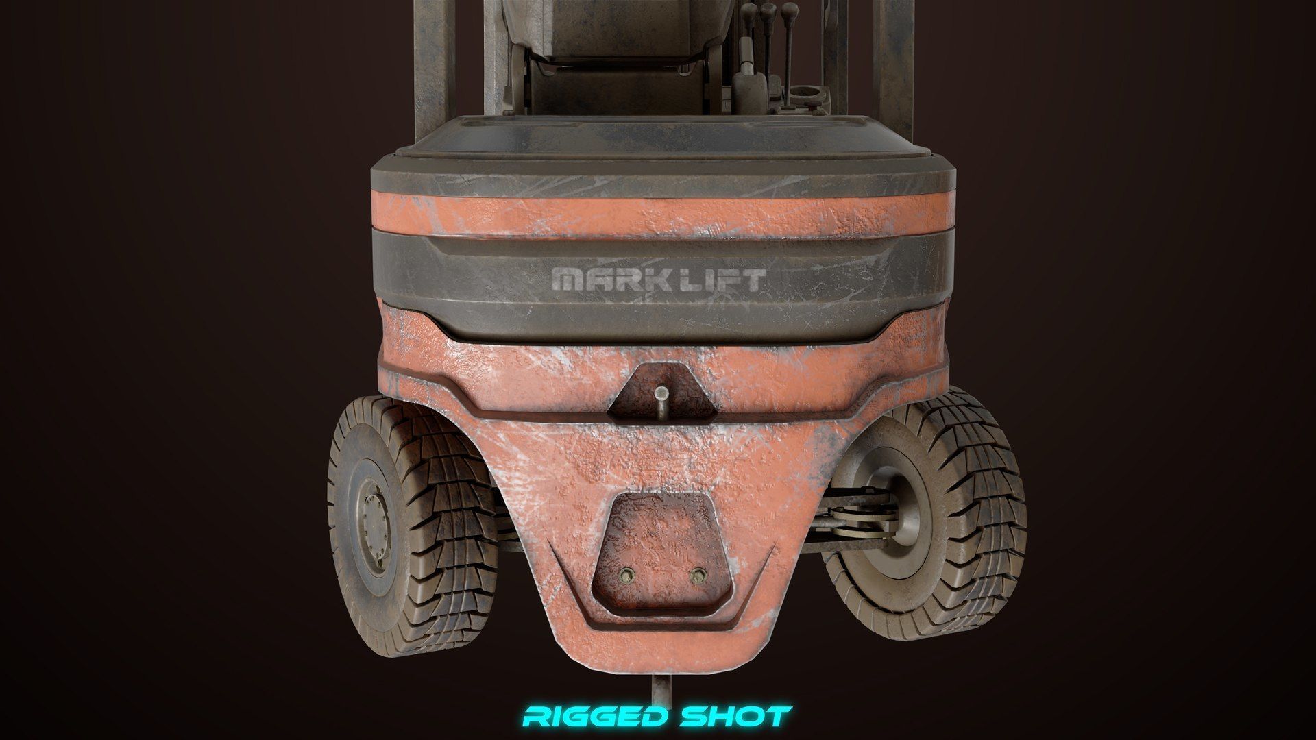  Dusty Forklift Trucks All PBR Unity UE Textures 3D Model Collection_12