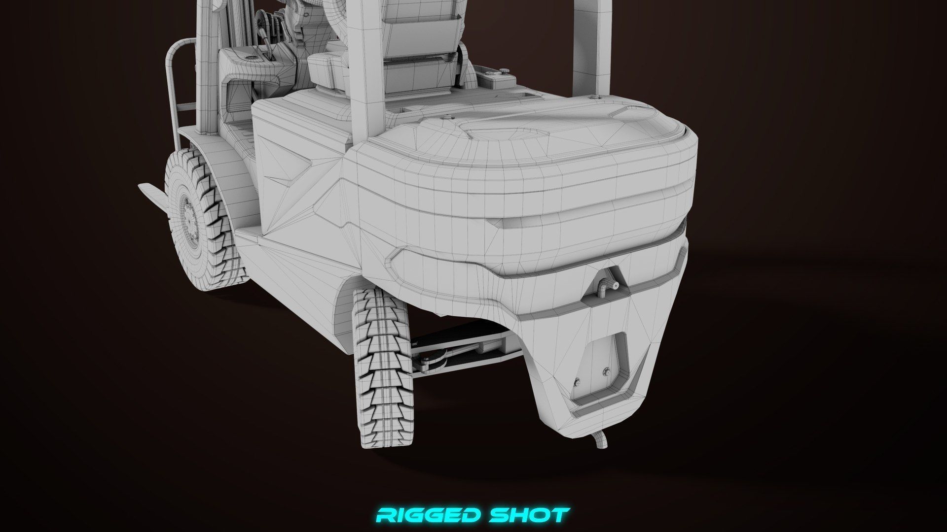  Dusty Forklift Trucks All PBR Unity UE Textures 3D Model Collection_22