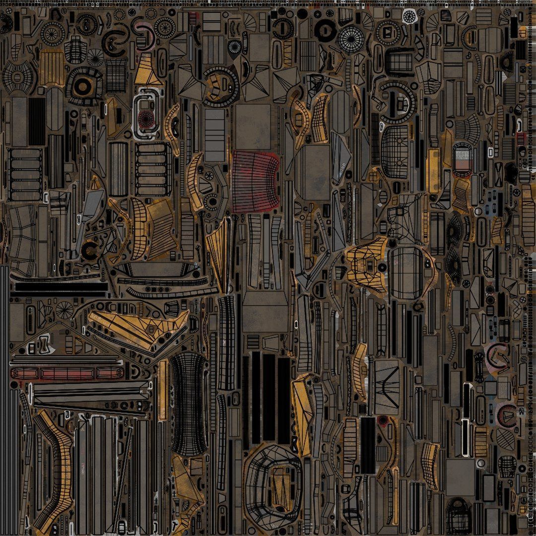  Dusty Forklift Trucks All PBR Unity UE Textures 3D Model Collection_45