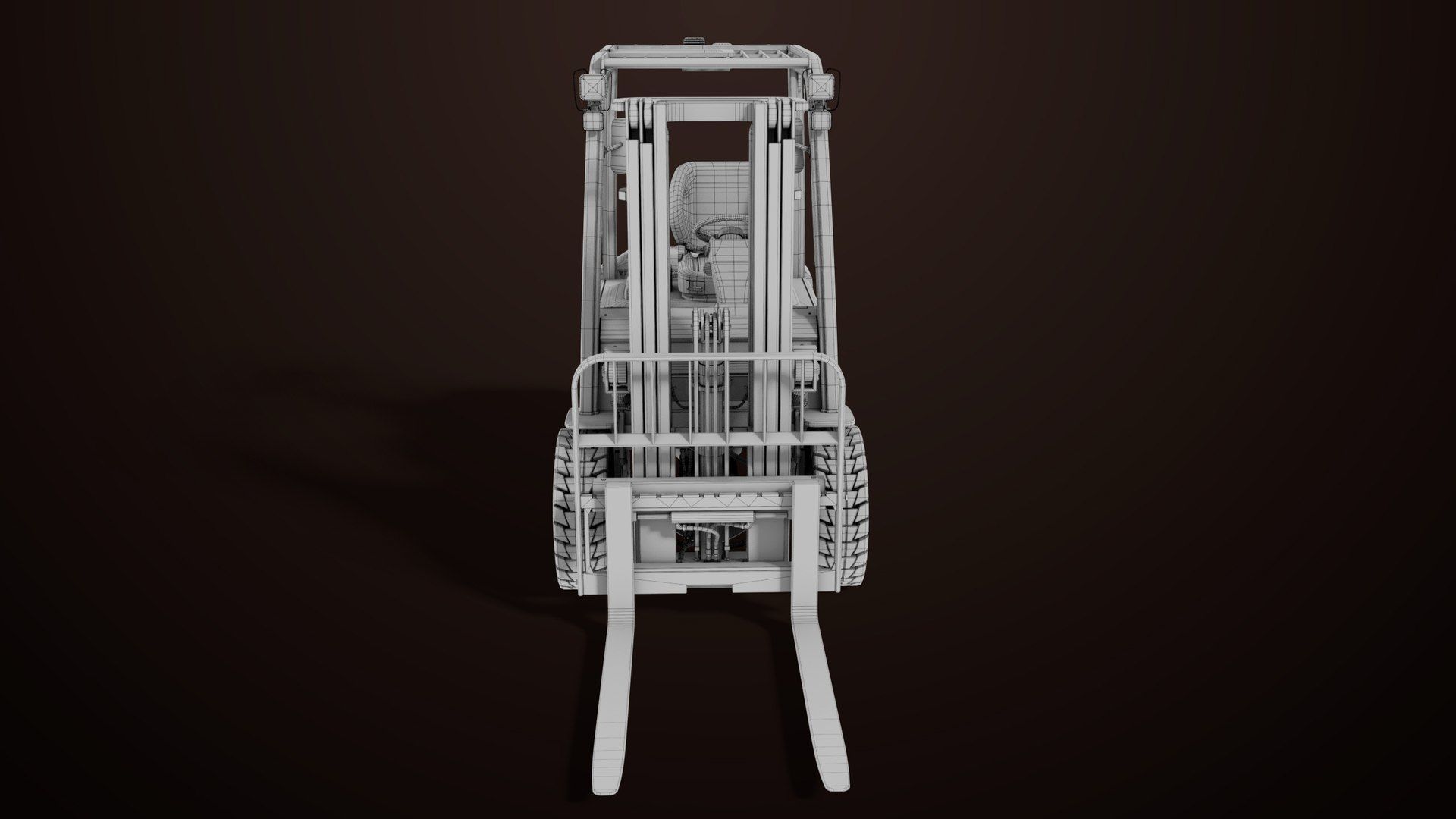  Dusty Forklift Trucks All PBR Unity UE Textures 3D Model Collection_17