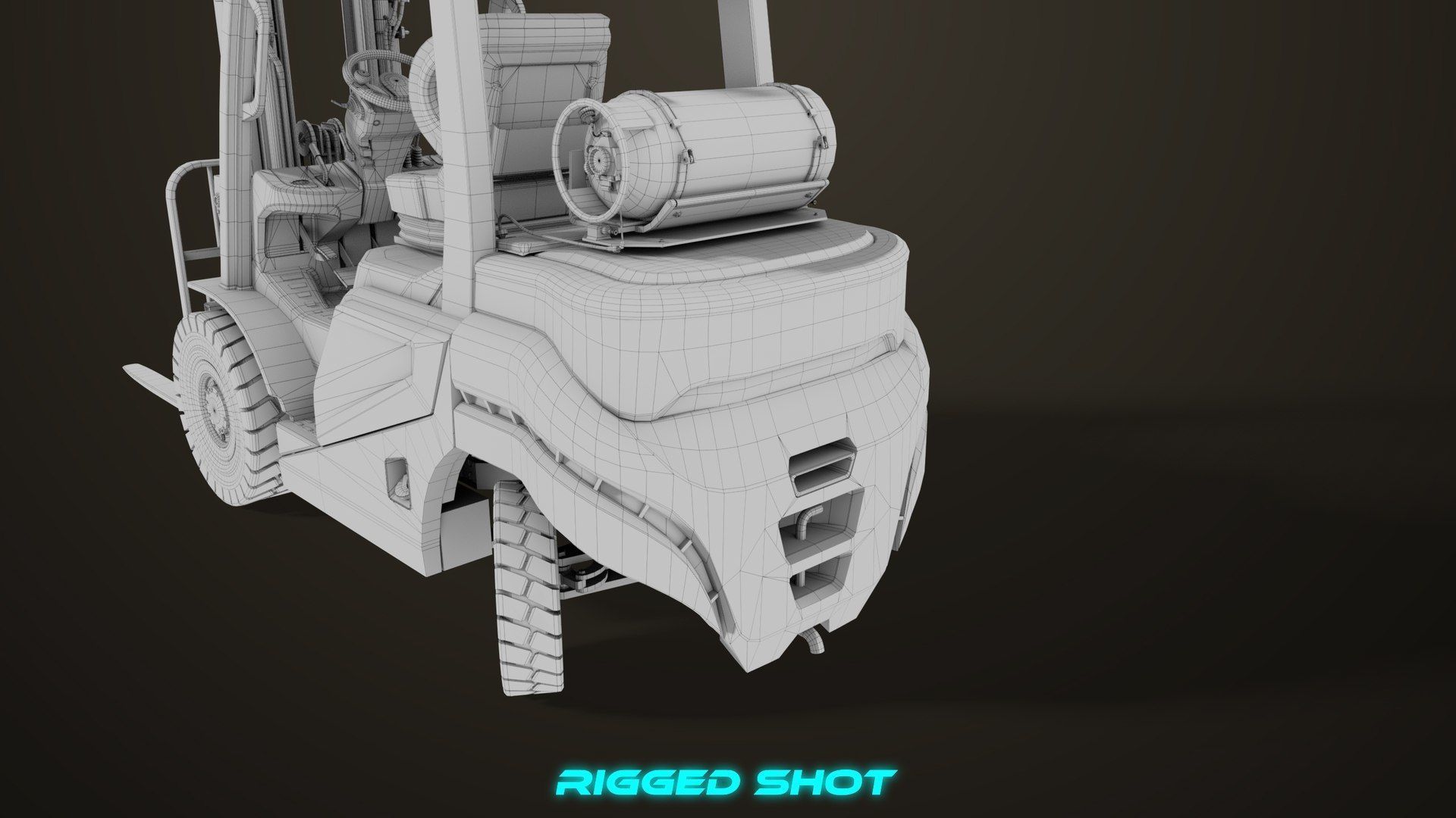  Dusty Forklift Trucks All PBR Unity UE Textures 3D Model Collection_42