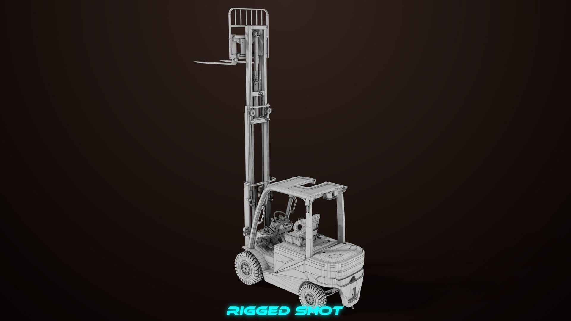  Dusty Forklift Trucks All PBR Unity UE Textures 3D Model Collection_21