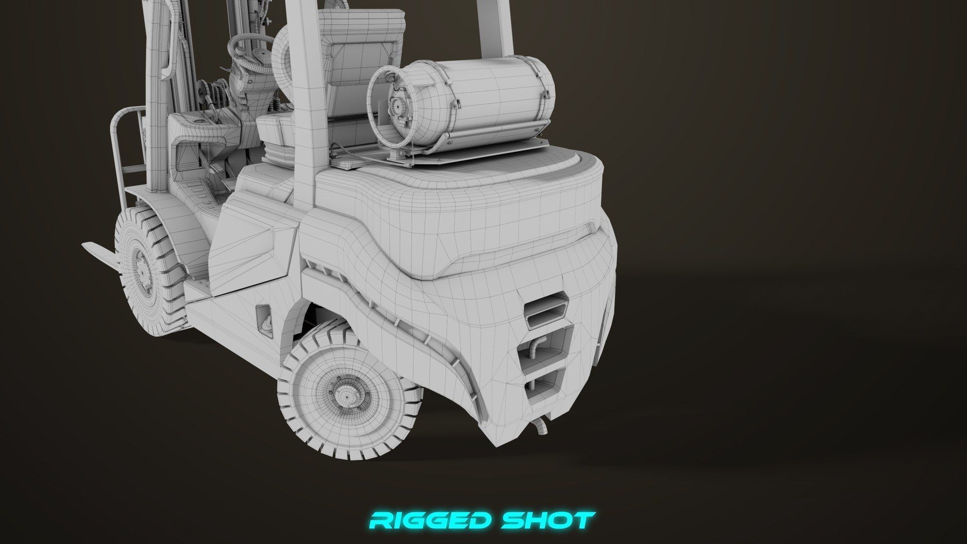  Dusty Forklift Trucks All PBR Unity UE Textures 3D Model Collection_43