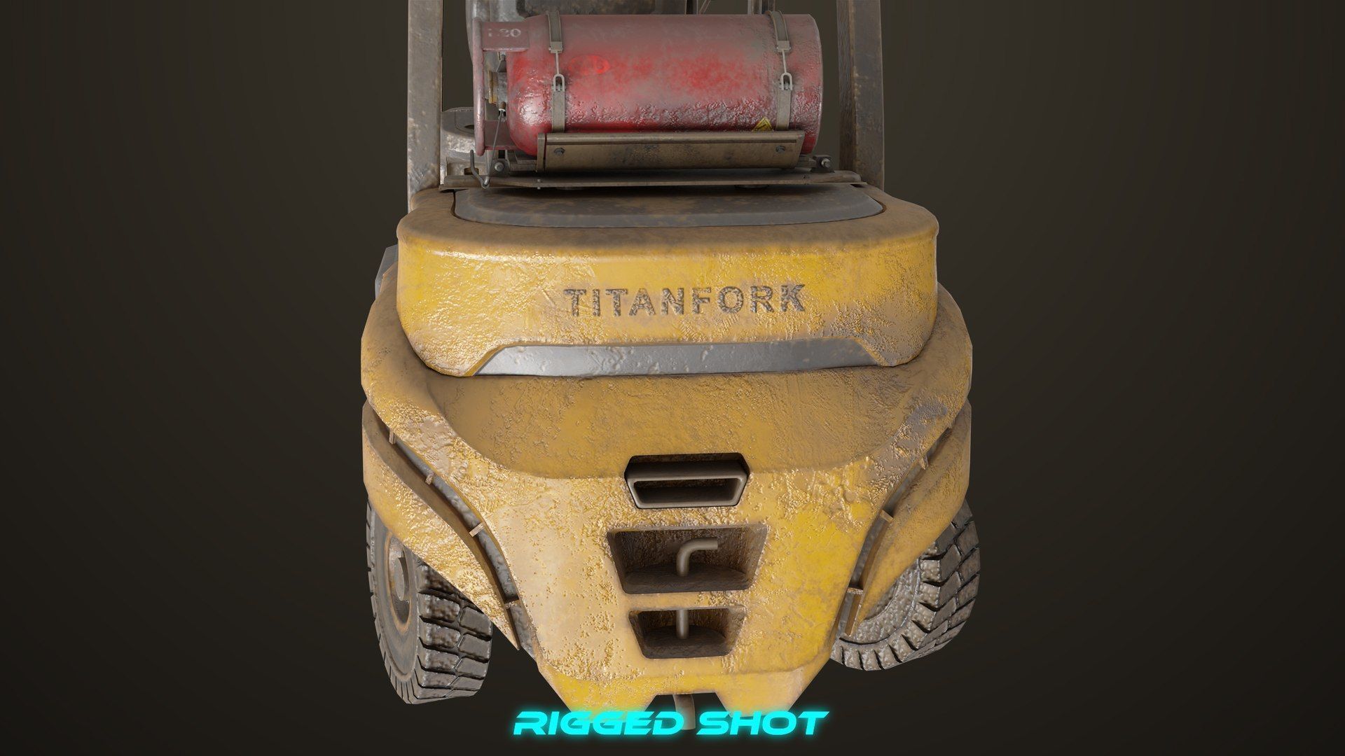  Dusty Forklift Trucks All PBR Unity UE Textures 3D Model Collection_33