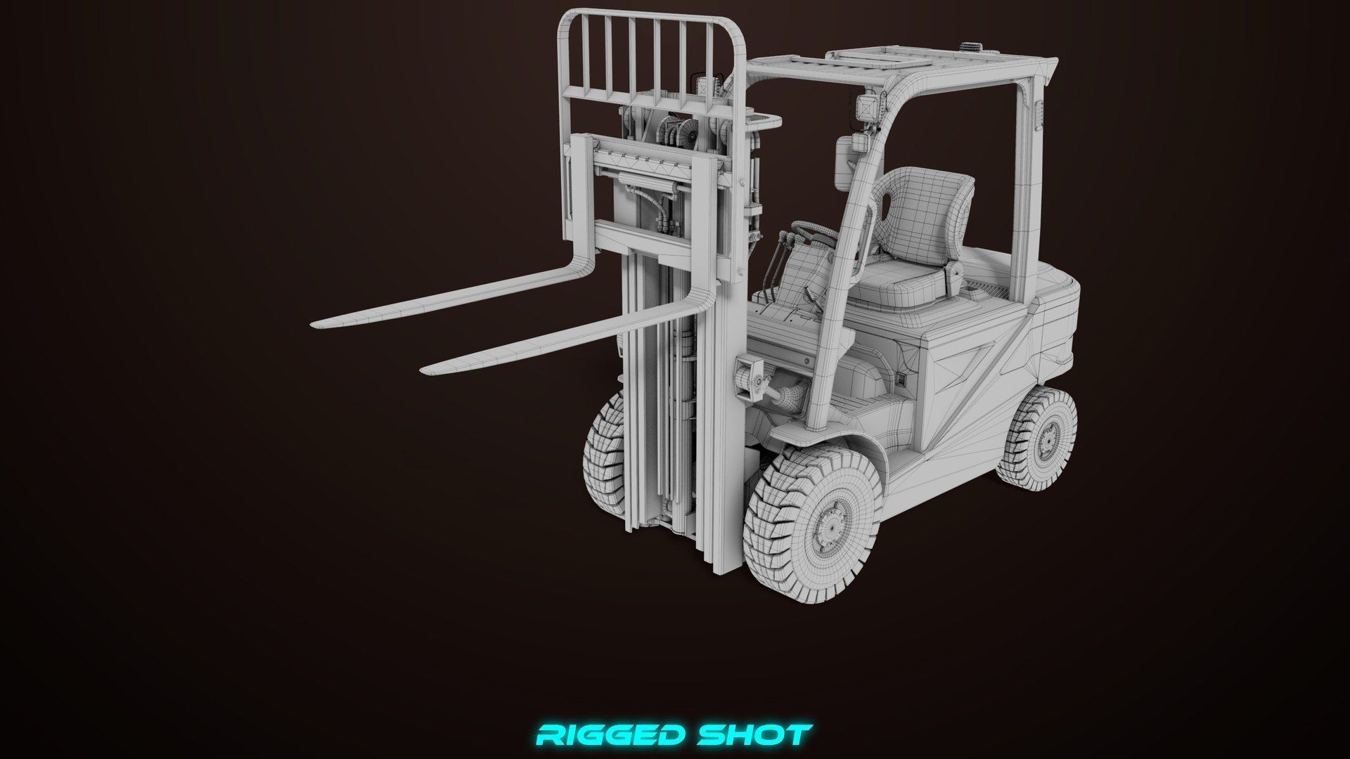  Dusty Forklift Trucks All PBR Unity UE Textures 3D Model Collection_20