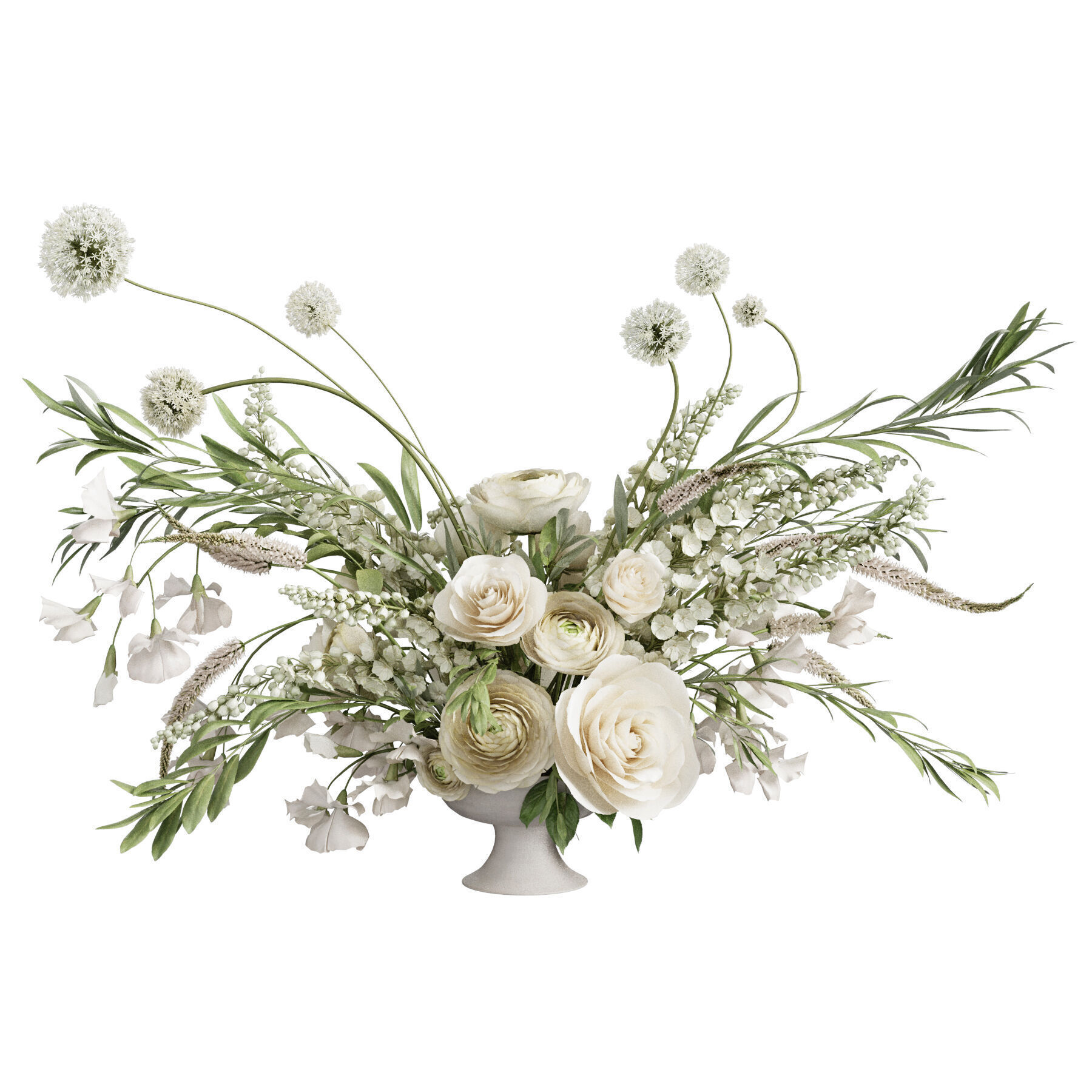 Flower In Vase 57 3D model_1