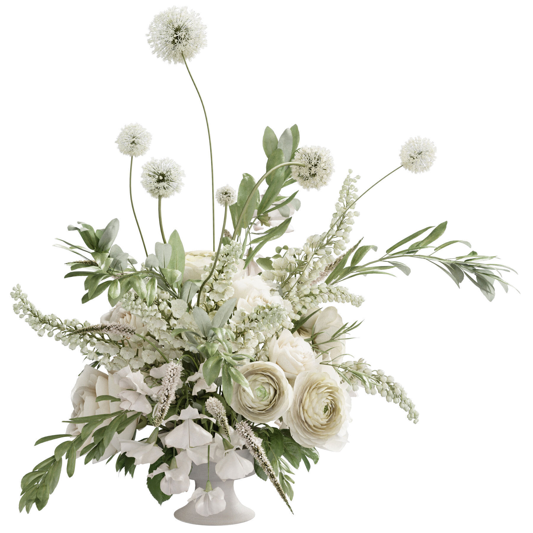 Flower In Vase 57 3D model_2