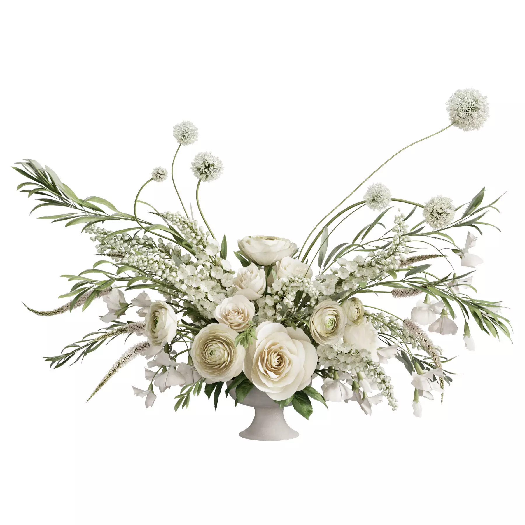 Flower In Vase 57 3D model_0