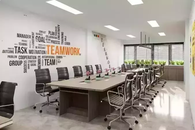 Office Room Interior Model