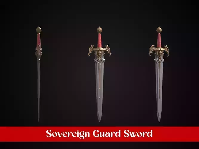 Stylized Lionheart Sword - Sovereign Guard
