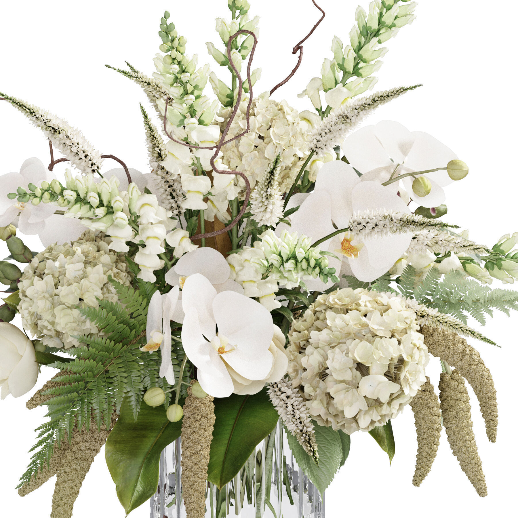 Flower In Vase 58 3D model_3