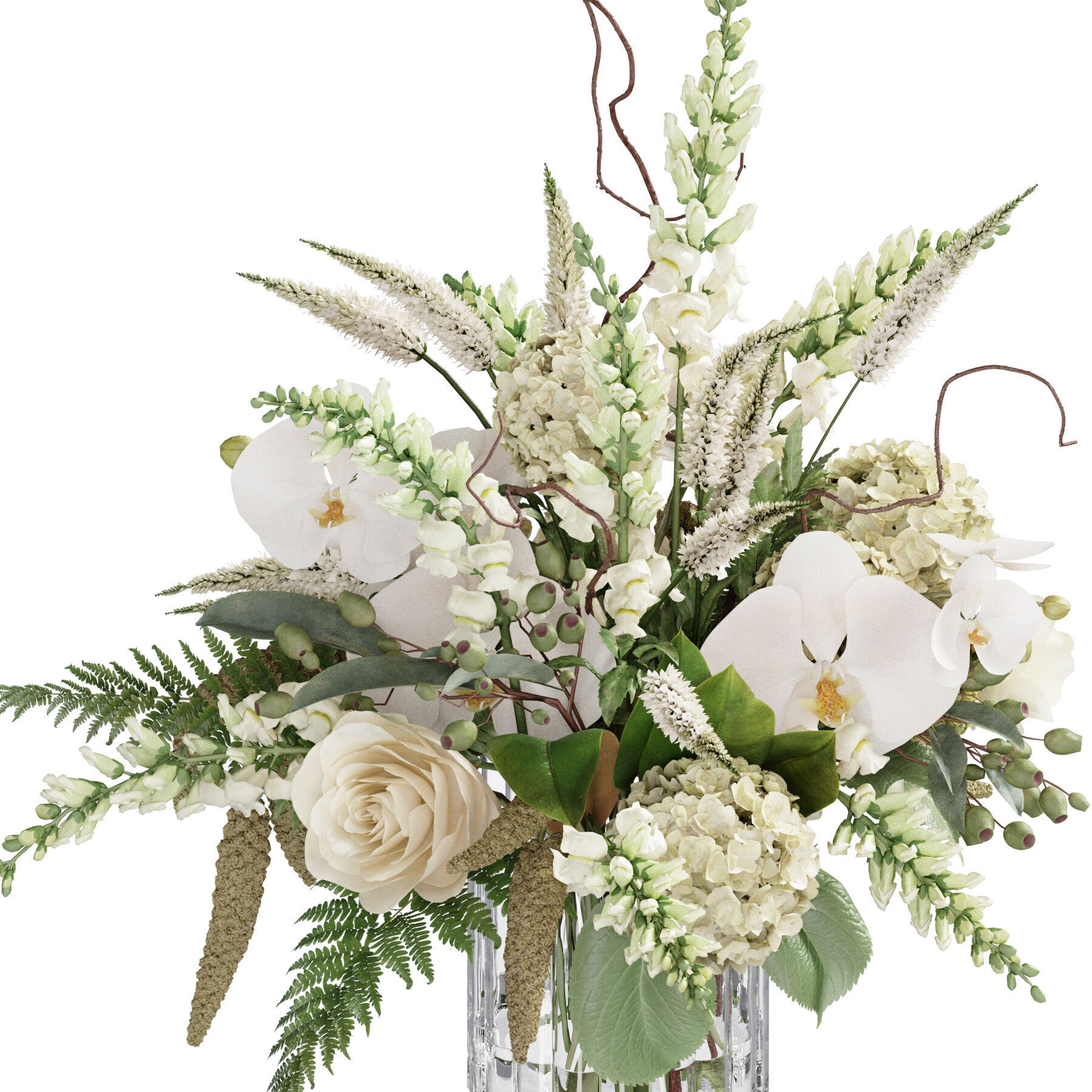 Flower In Vase 58 3D model_2