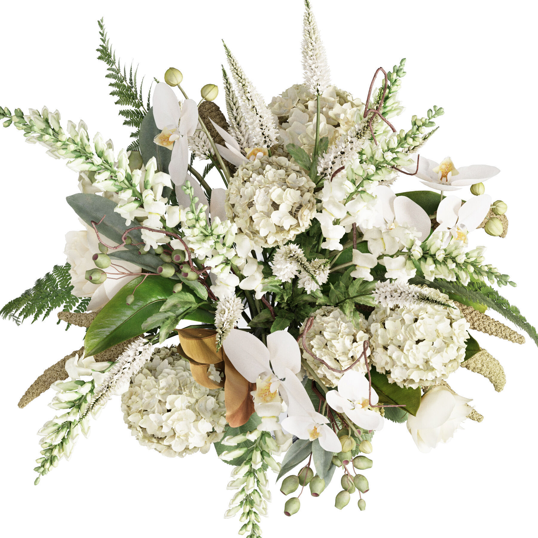 Flower In Vase 58 3D model_4