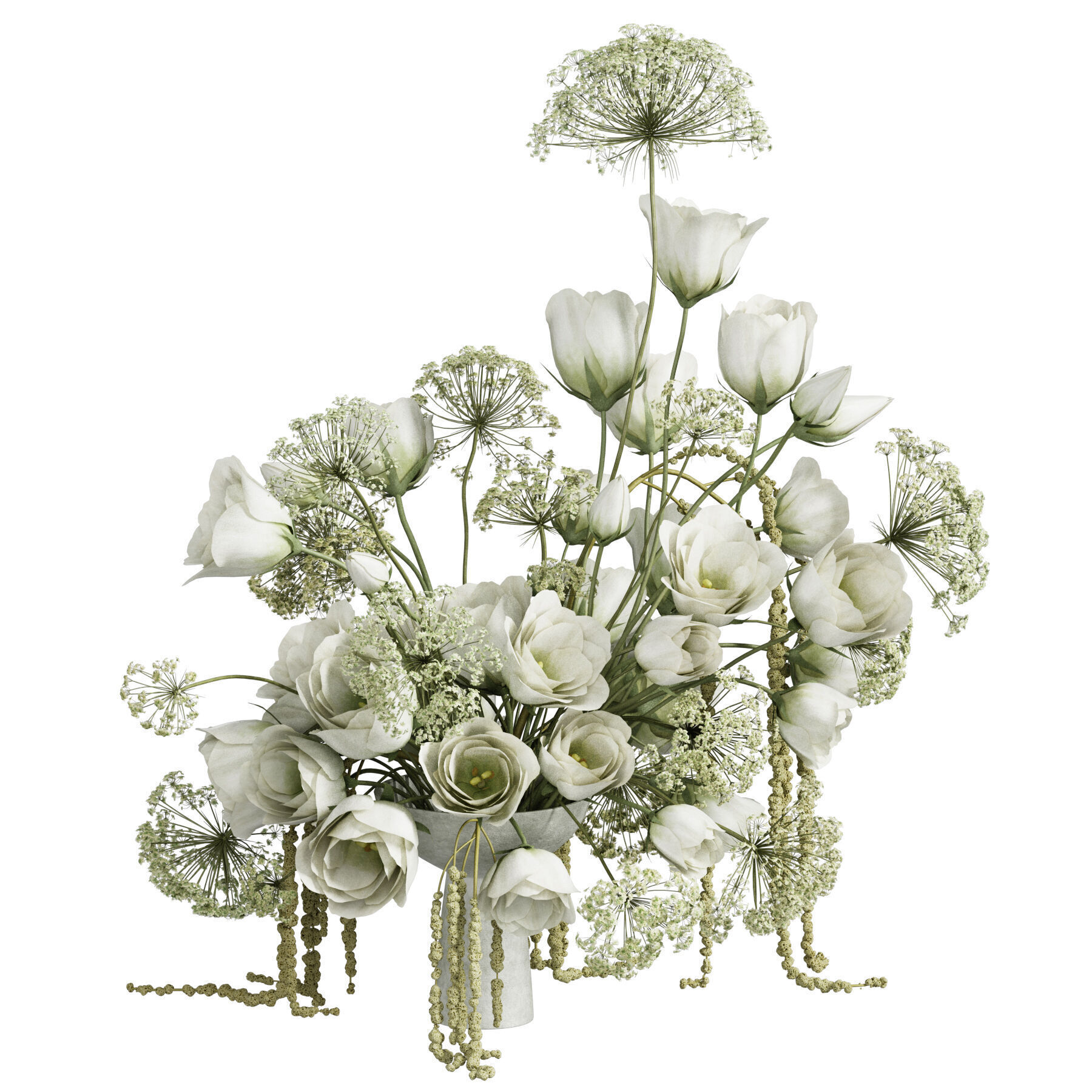 Flower In Vase 59 3D model_1