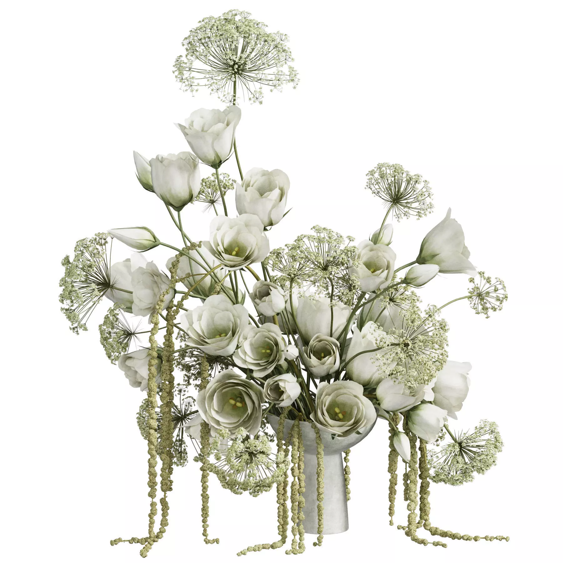 Flower In Vase 59 3D model_0