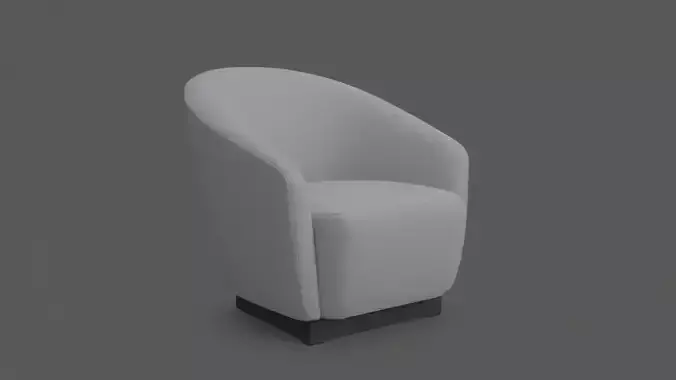 Low Poly Modern Chair - Game Ready 3D Model