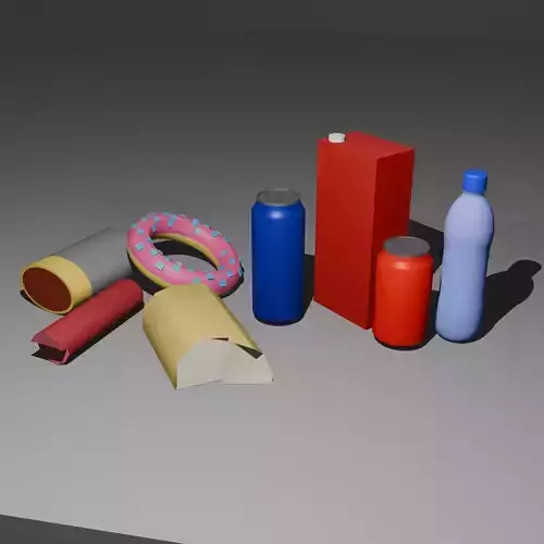 Low-poly Food Mini Pack