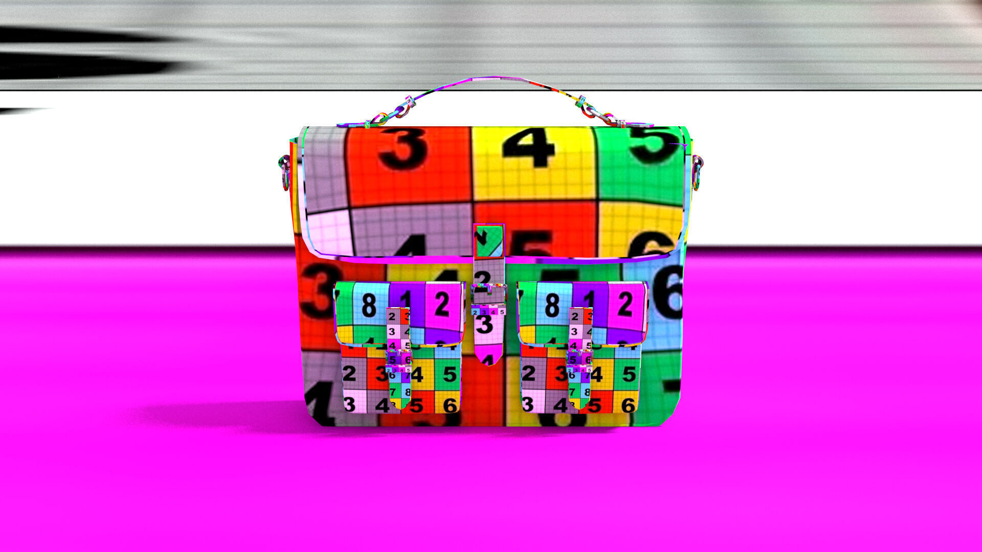 laos Leather Bag Low-poly 3D model_10