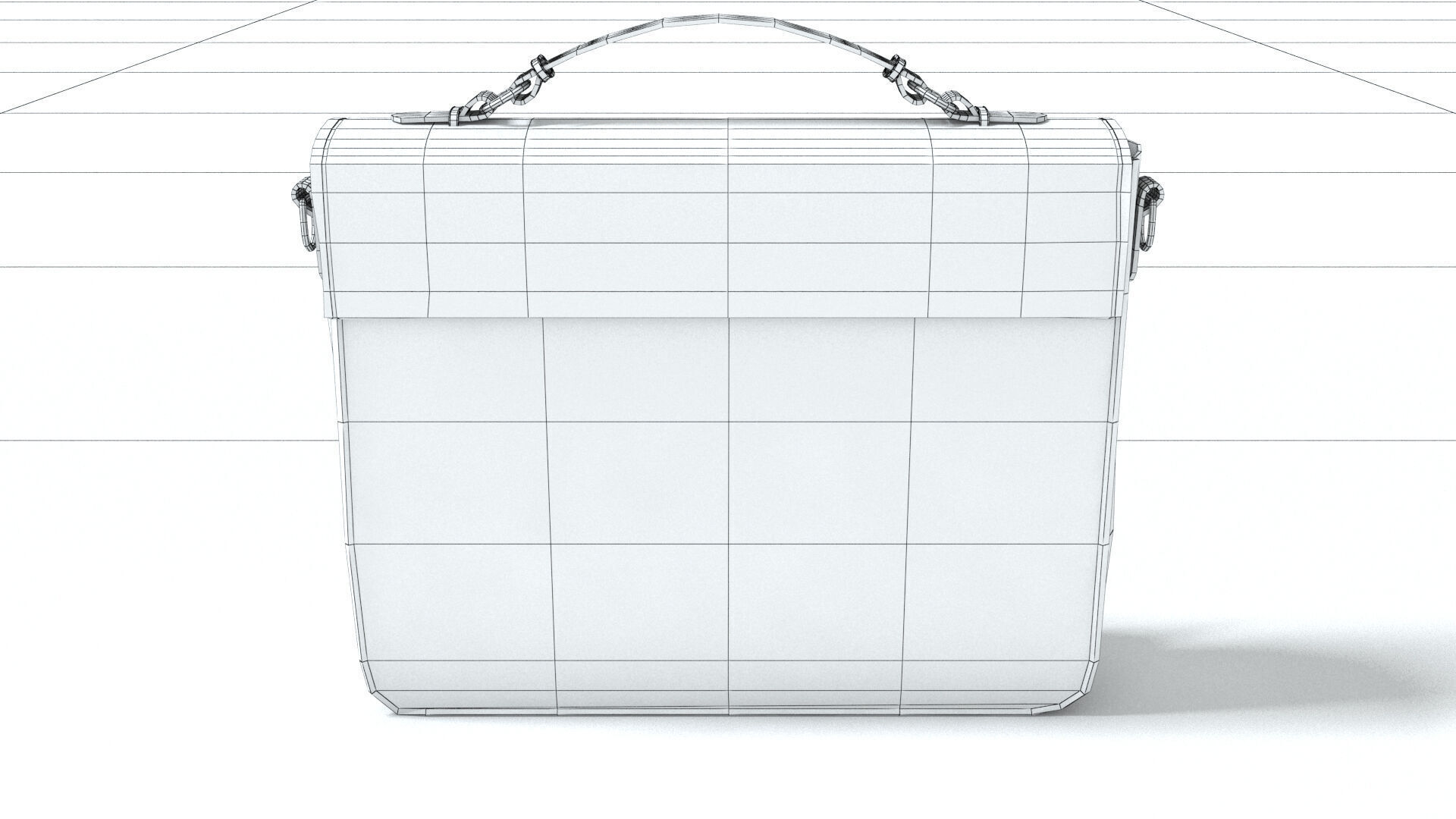 laos Leather Bag Low-poly 3D model_8