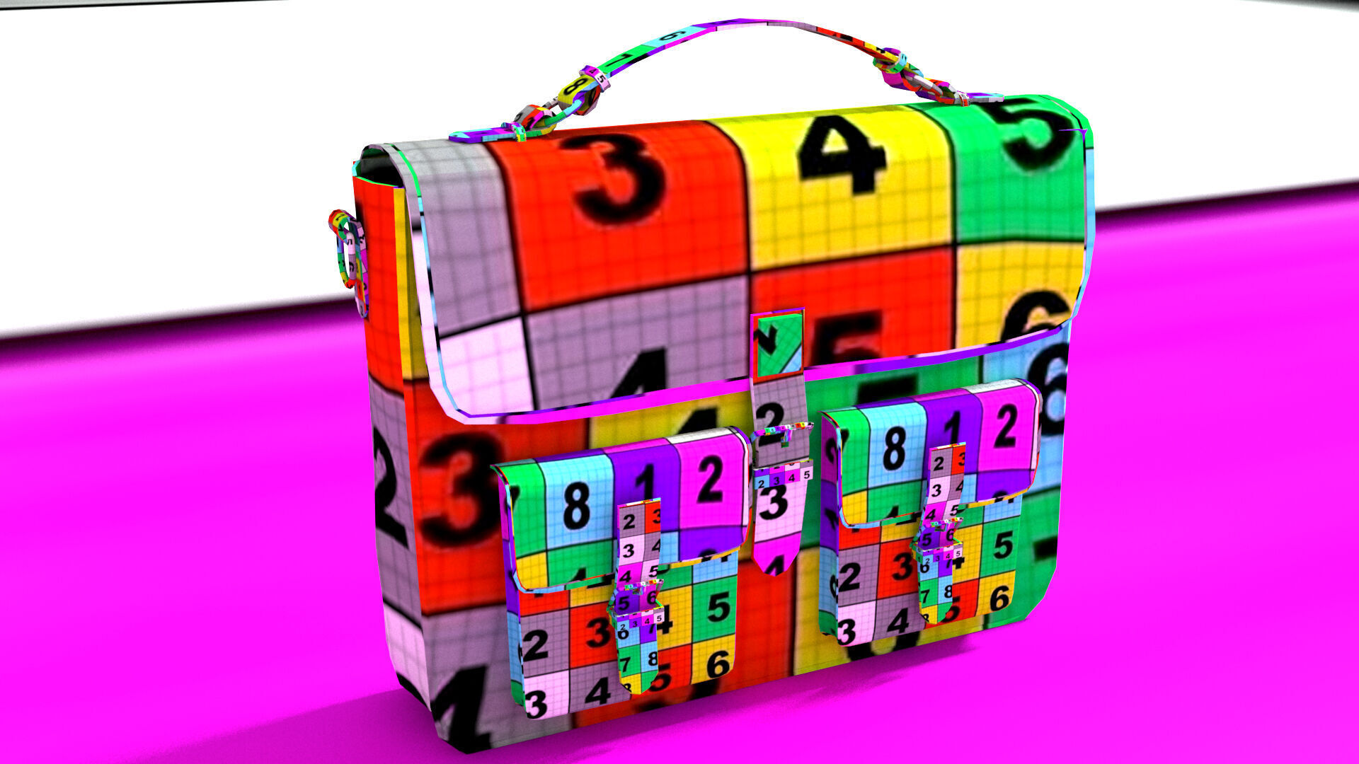 laos Leather Bag Low-poly 3D model_14