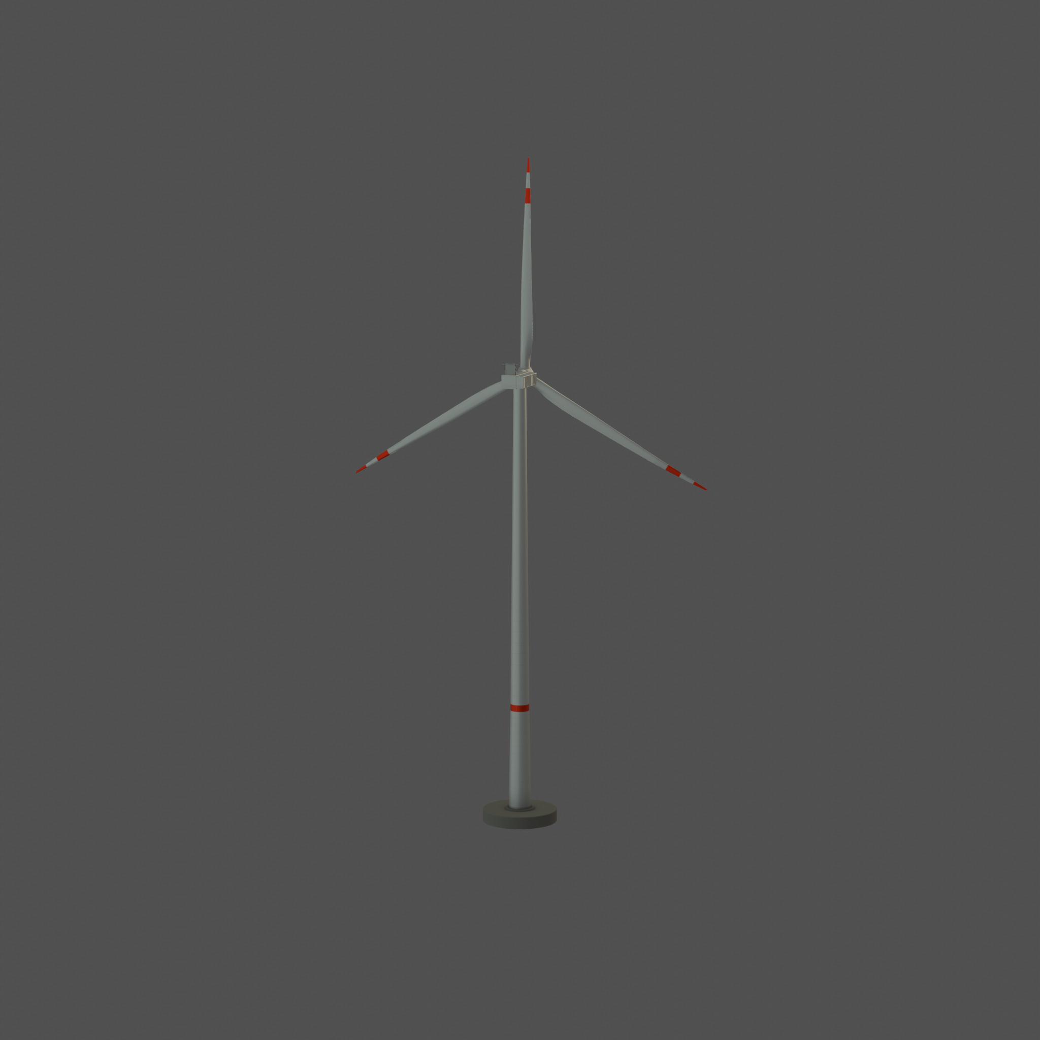 Wind-turbine with foundation V2 H-175 RD 172 m Low-poly 3D model_51