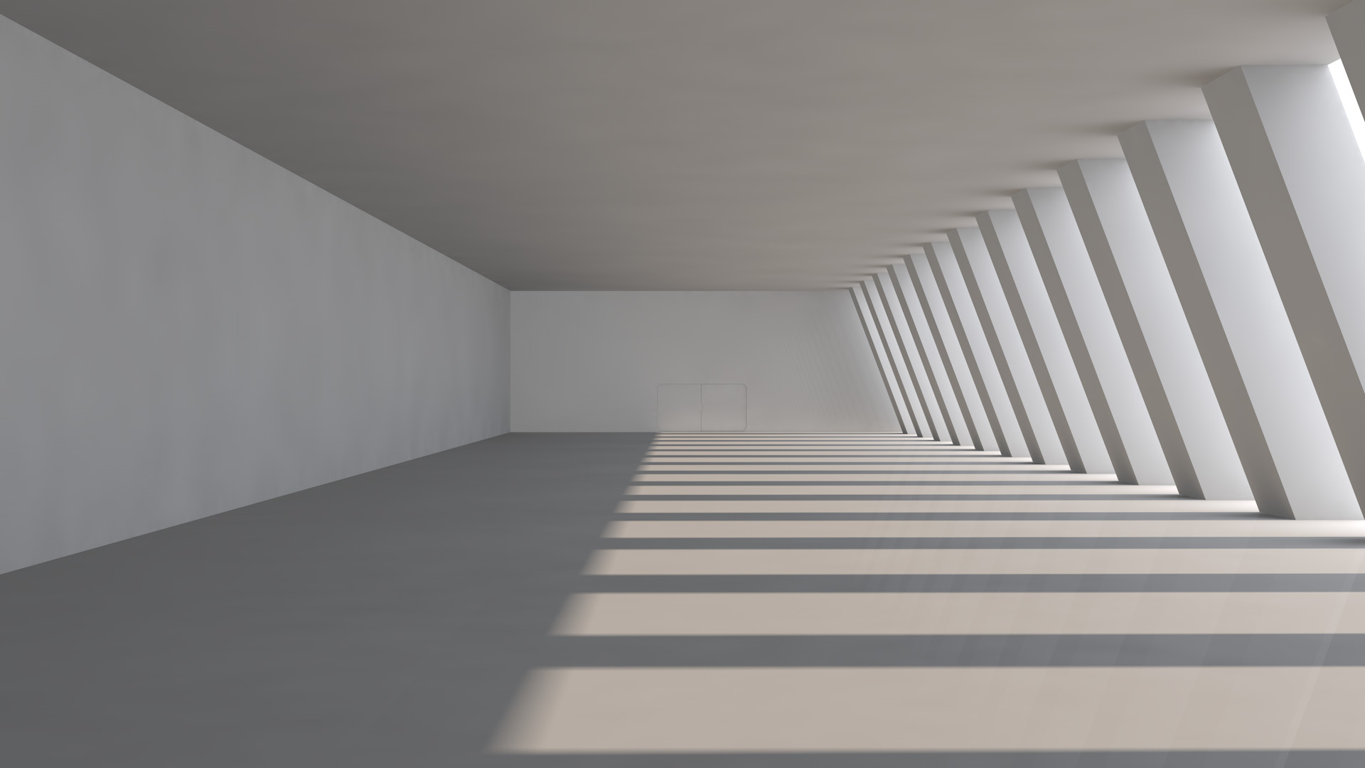 Sci Fi Warehouse Free 3D model_7