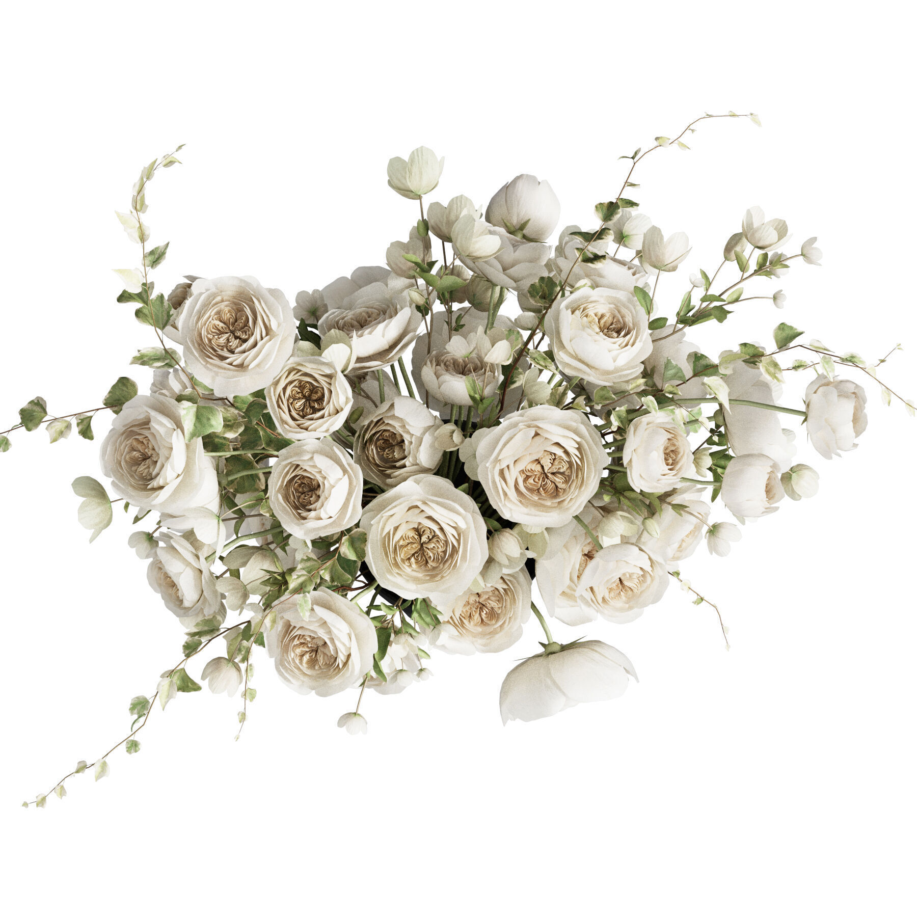 Flower In Vase 60 3D model_4