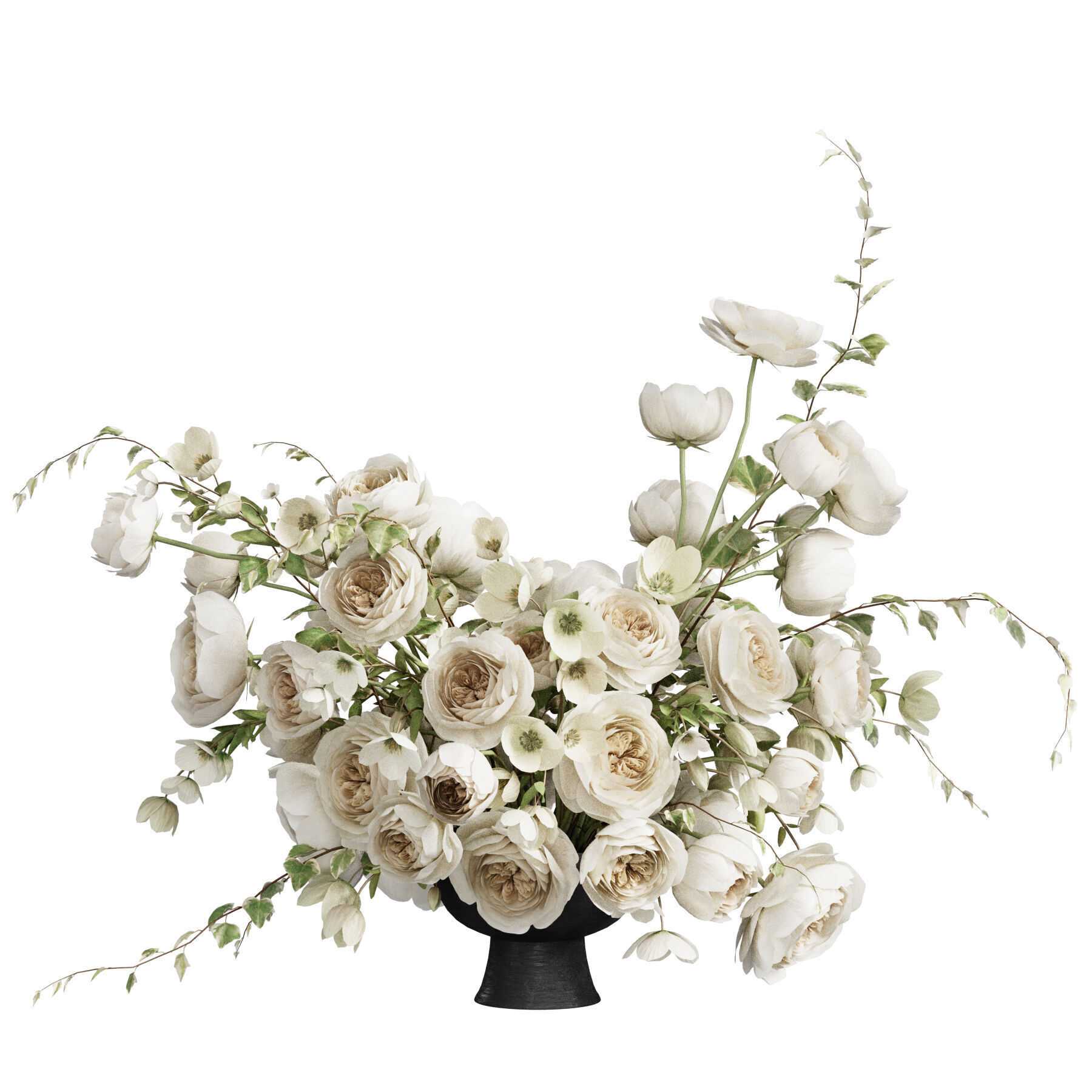 Flower In Vase 60 3D model_1