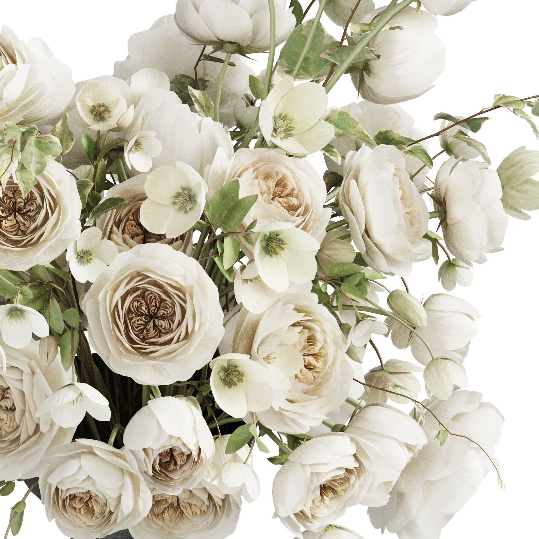 Flower In Vase 60 3D model_3