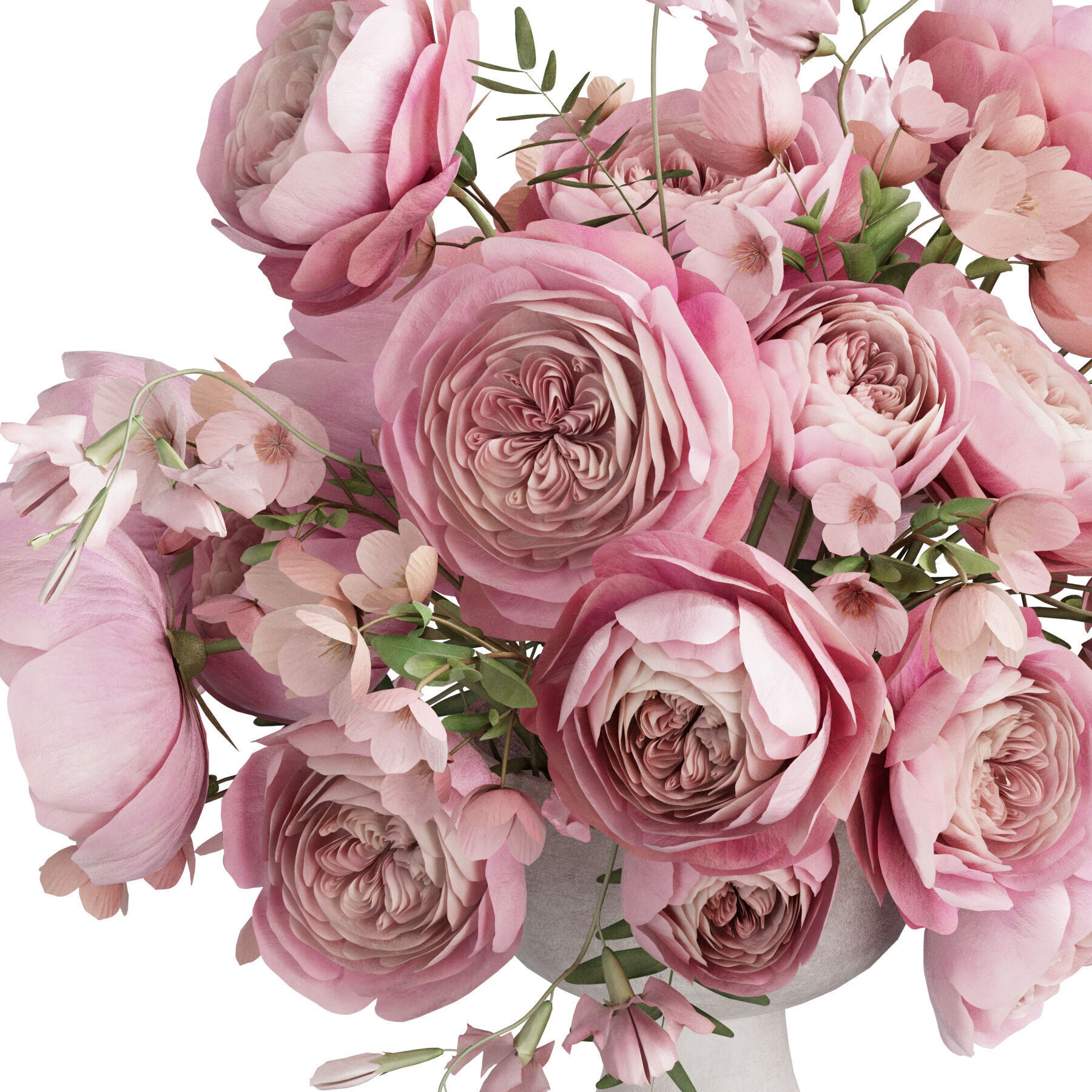 Flower In Vase 61 3D model_3