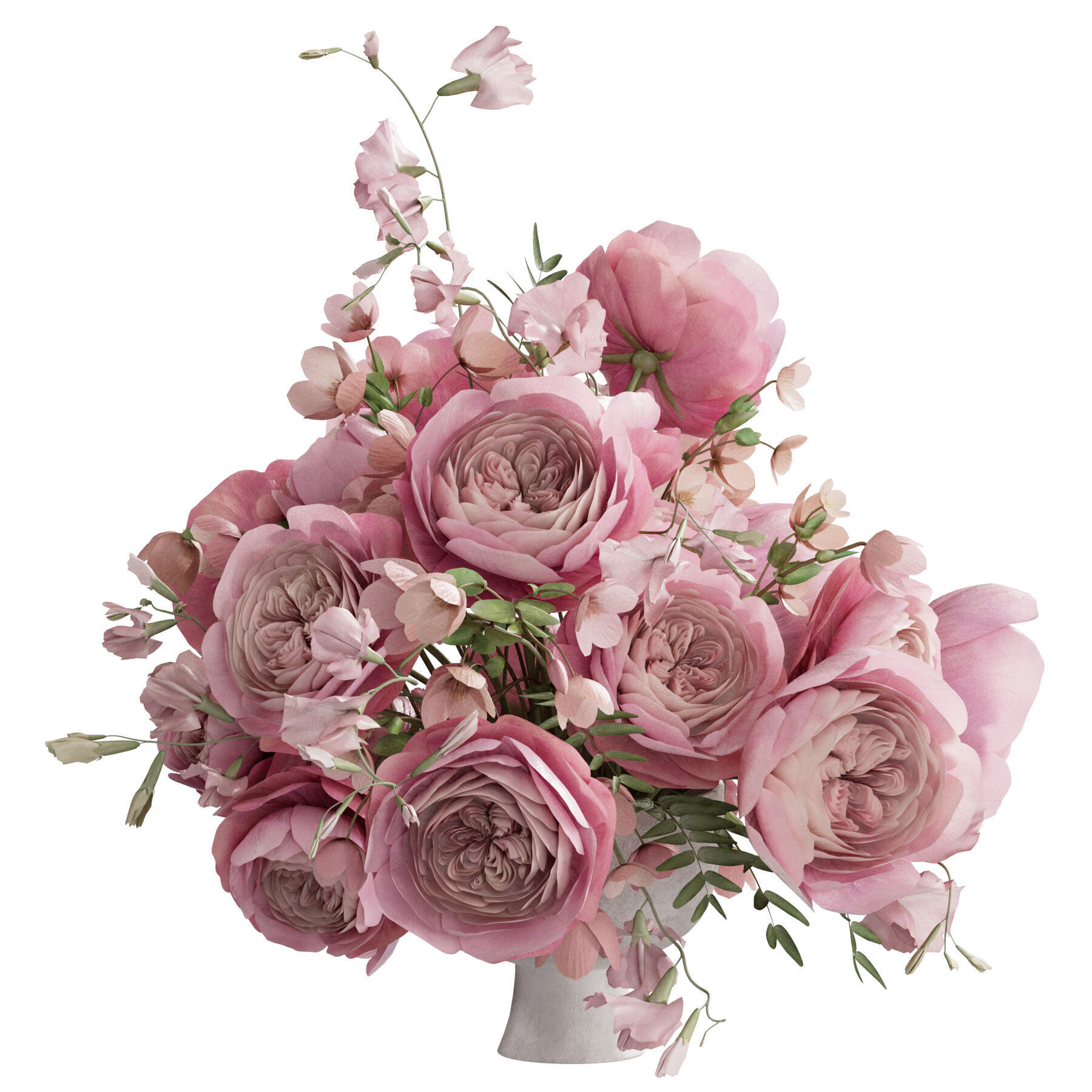 Flower In Vase 61 3D model_2