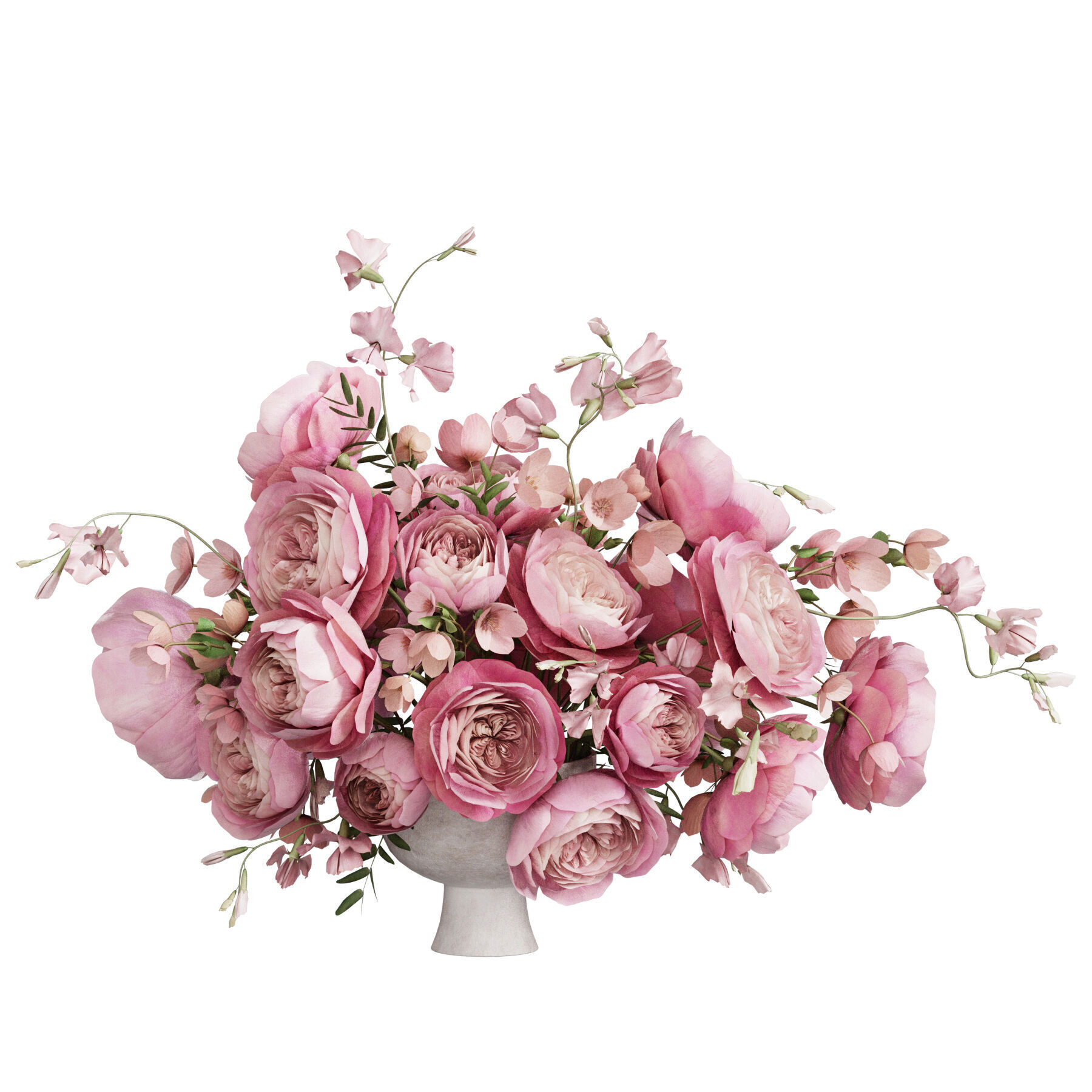 Flower In Vase 61 3D model_1