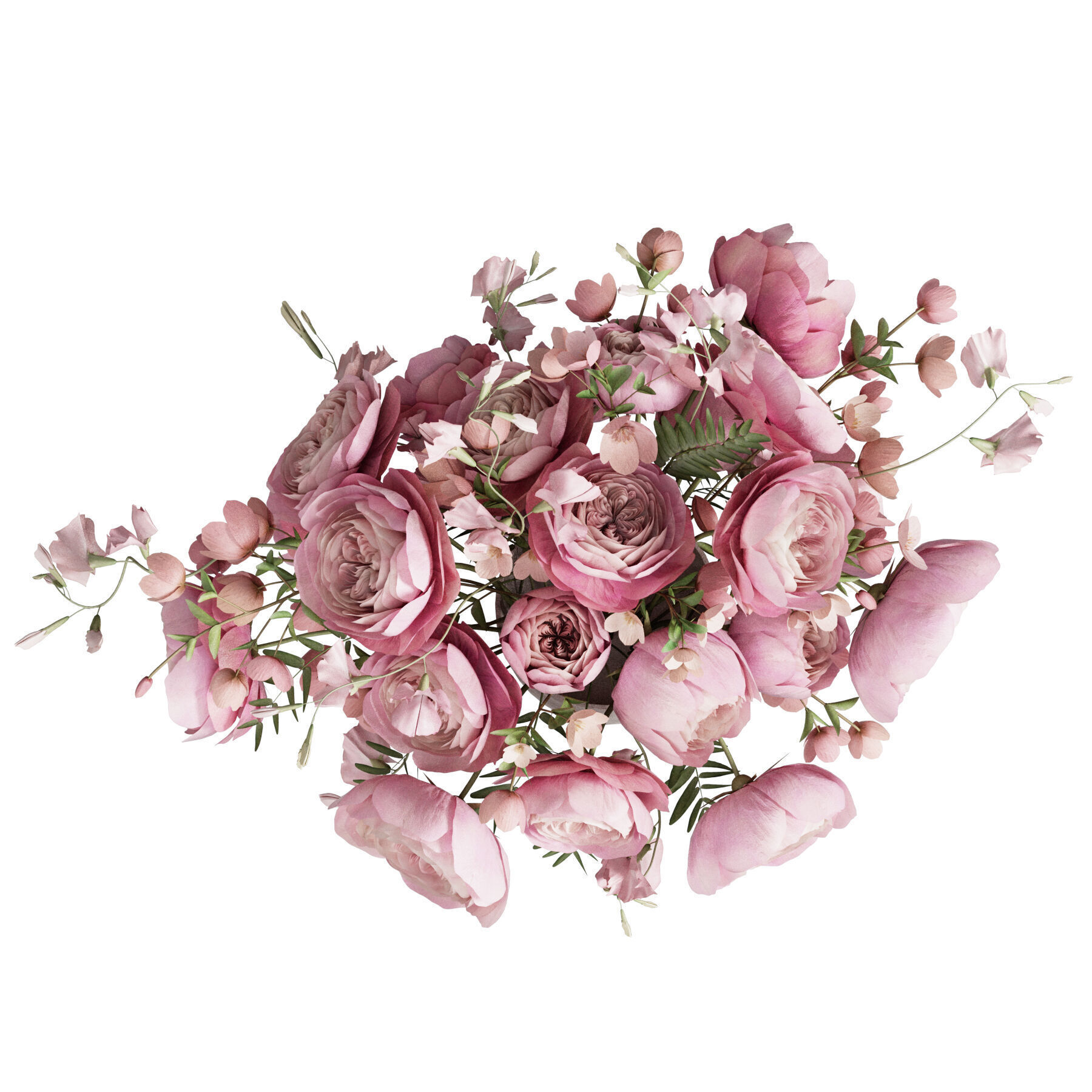 Flower In Vase 61 3D model_4