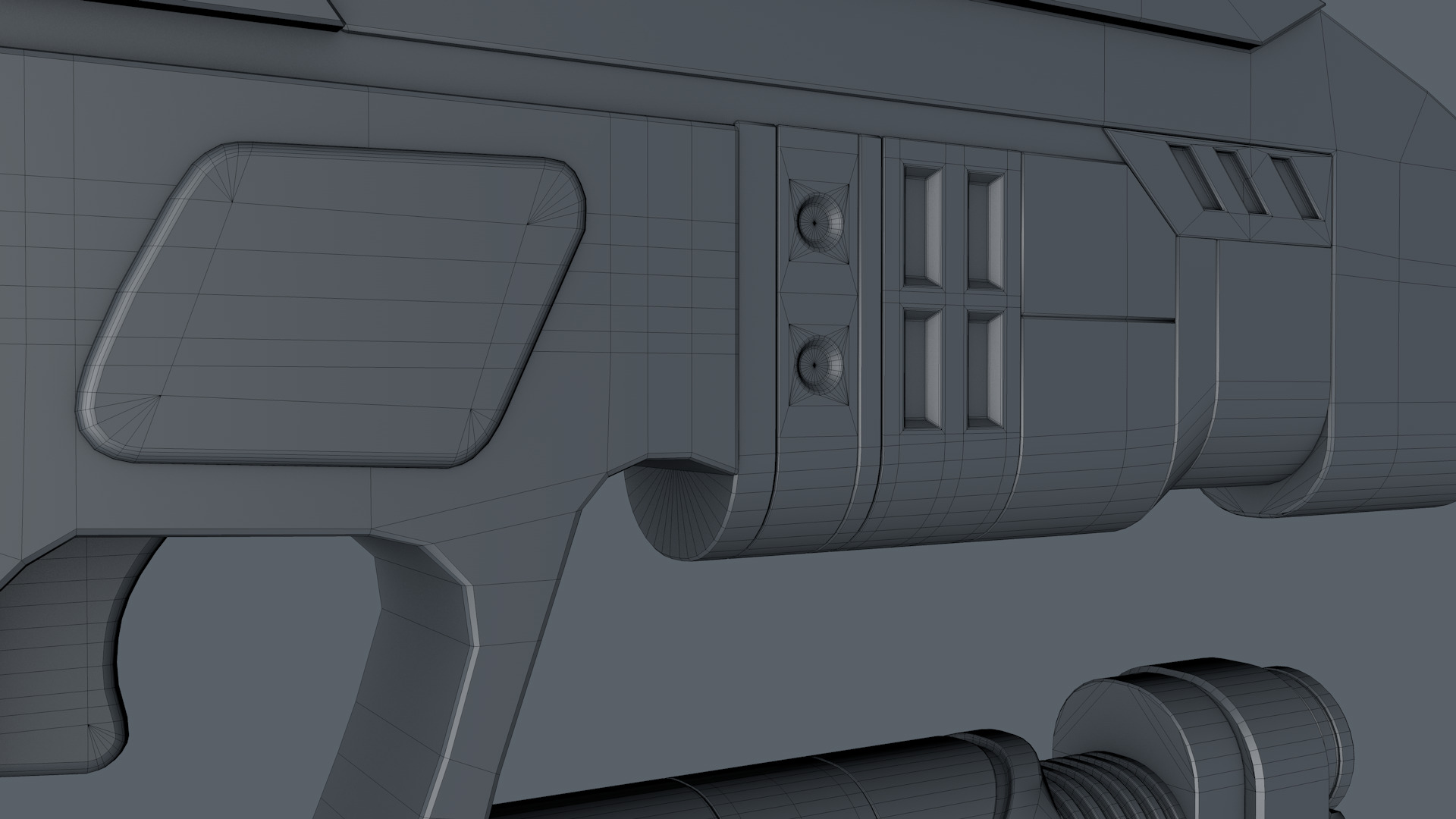 Sci Fi Gun 3D model_9