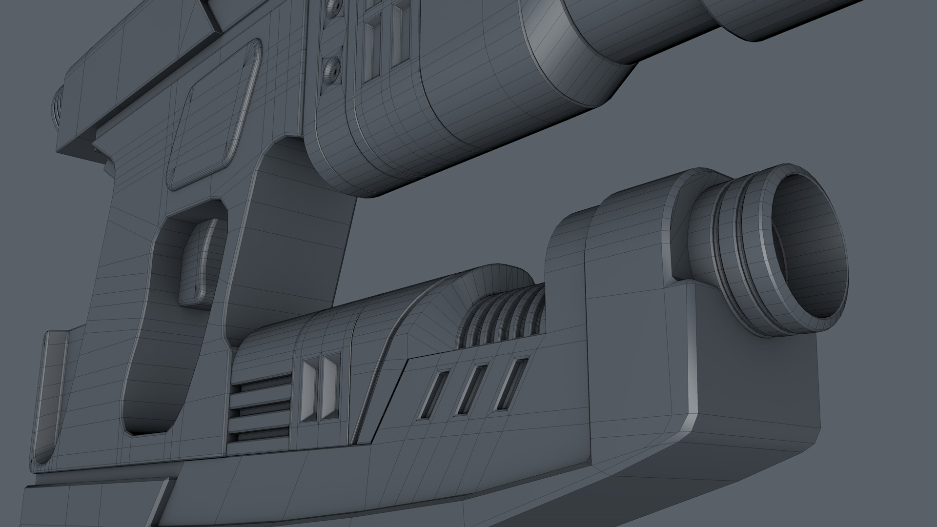 Sci Fi Gun 3D model_10