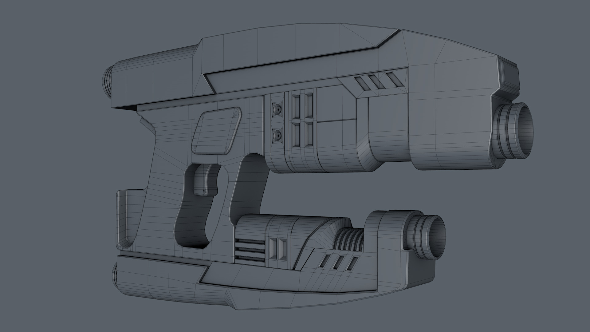 Sci Fi Gun 3D model_13