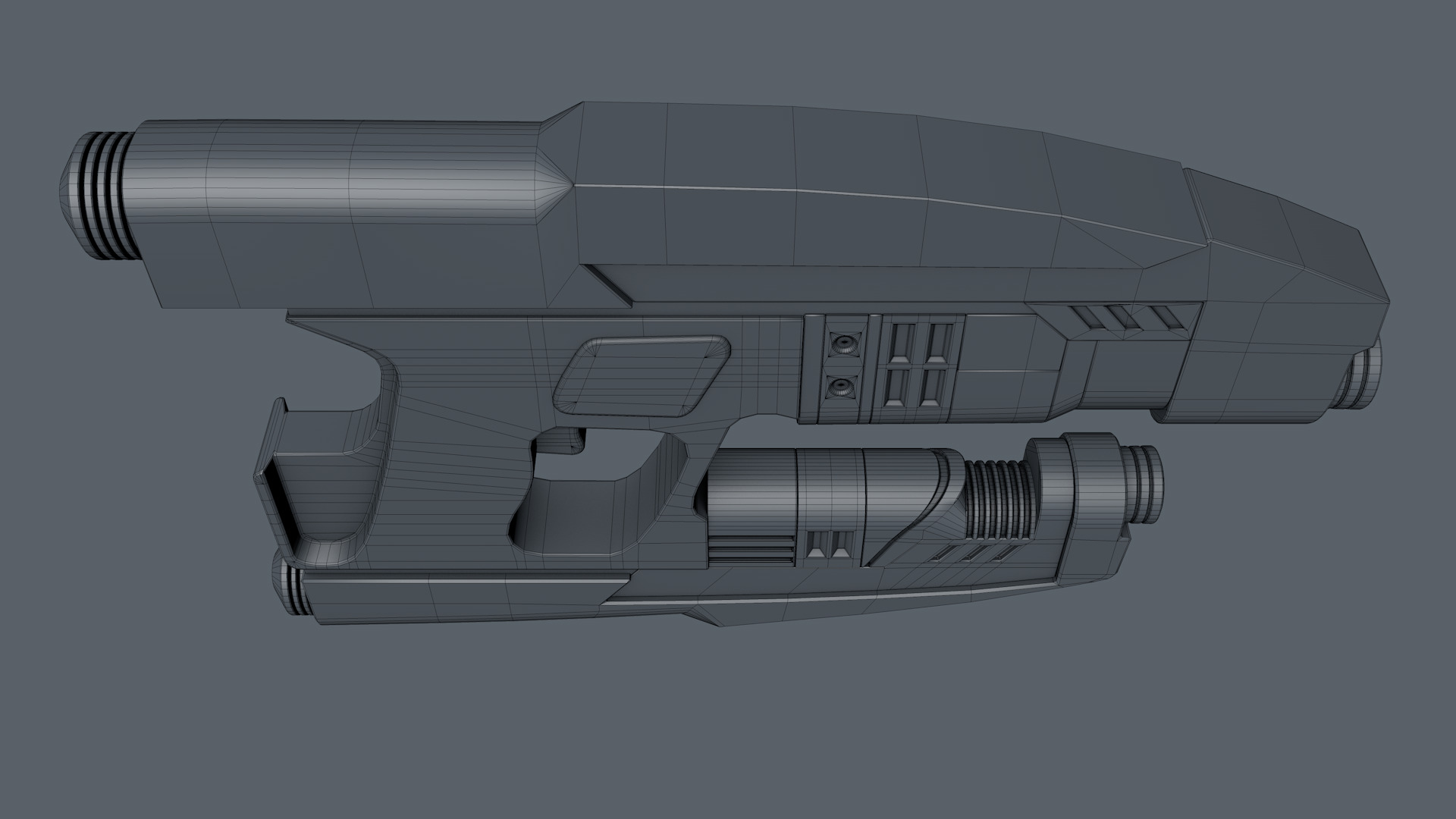 Sci Fi Gun 3D model_11